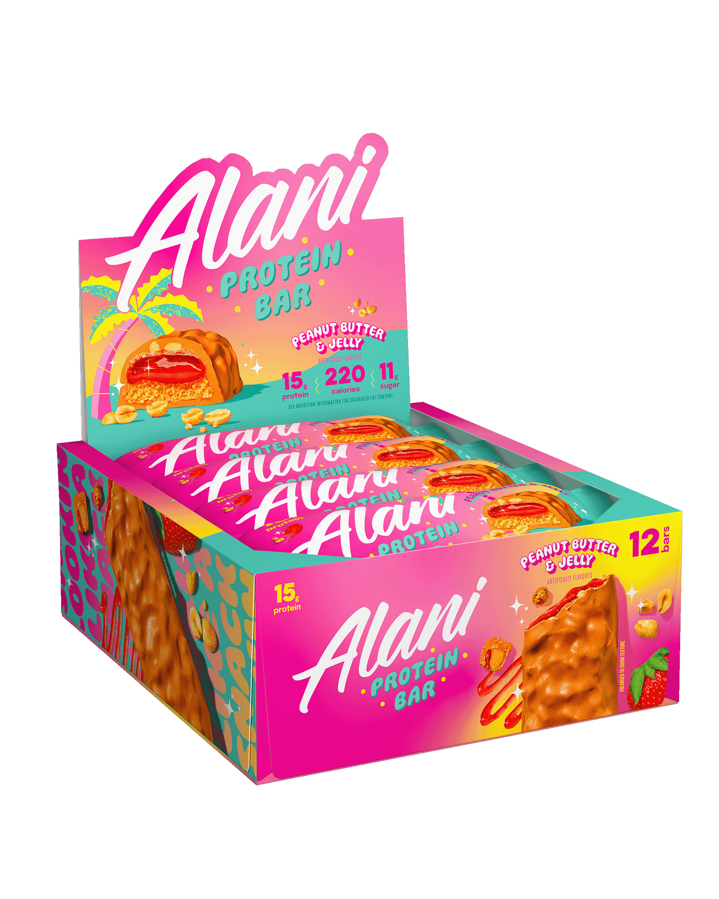 Alani Nu Peanut Butter & Jelly Protein Bars — 4 Pack