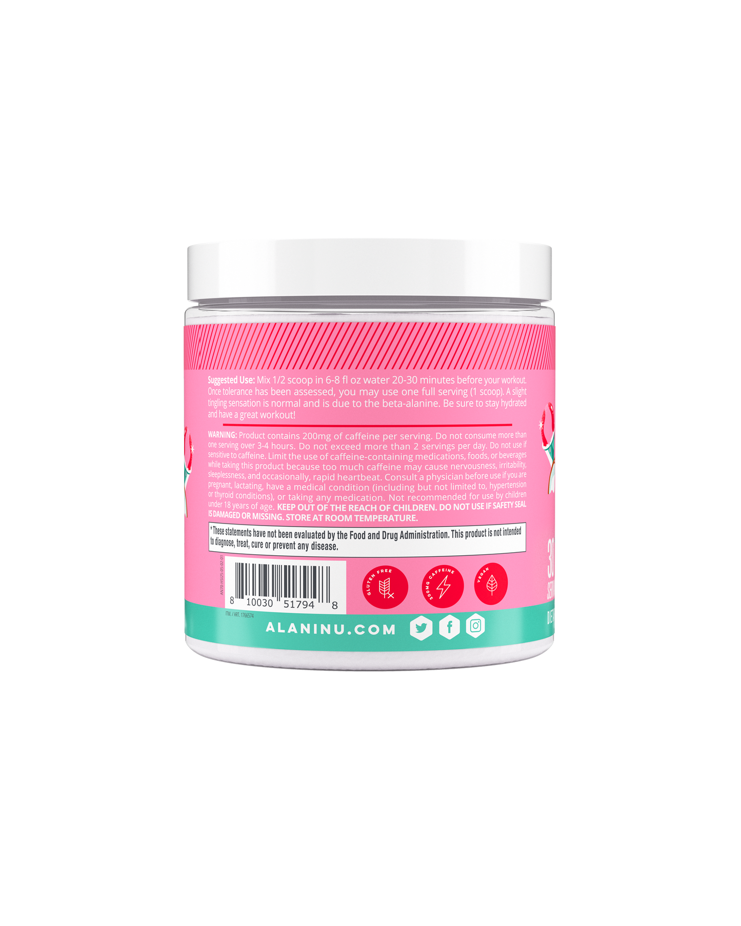 Alani Nu Hawaiian Shaved Ice Pre-Workout — 30 Servings