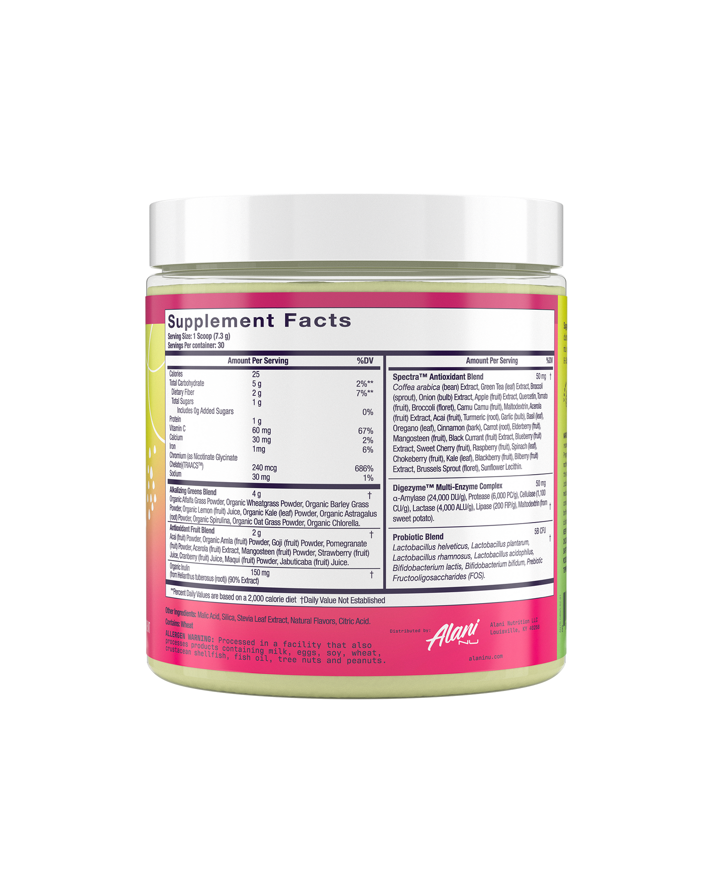 Alani Nu Wild Berry Super Greens — 30 Day Supply