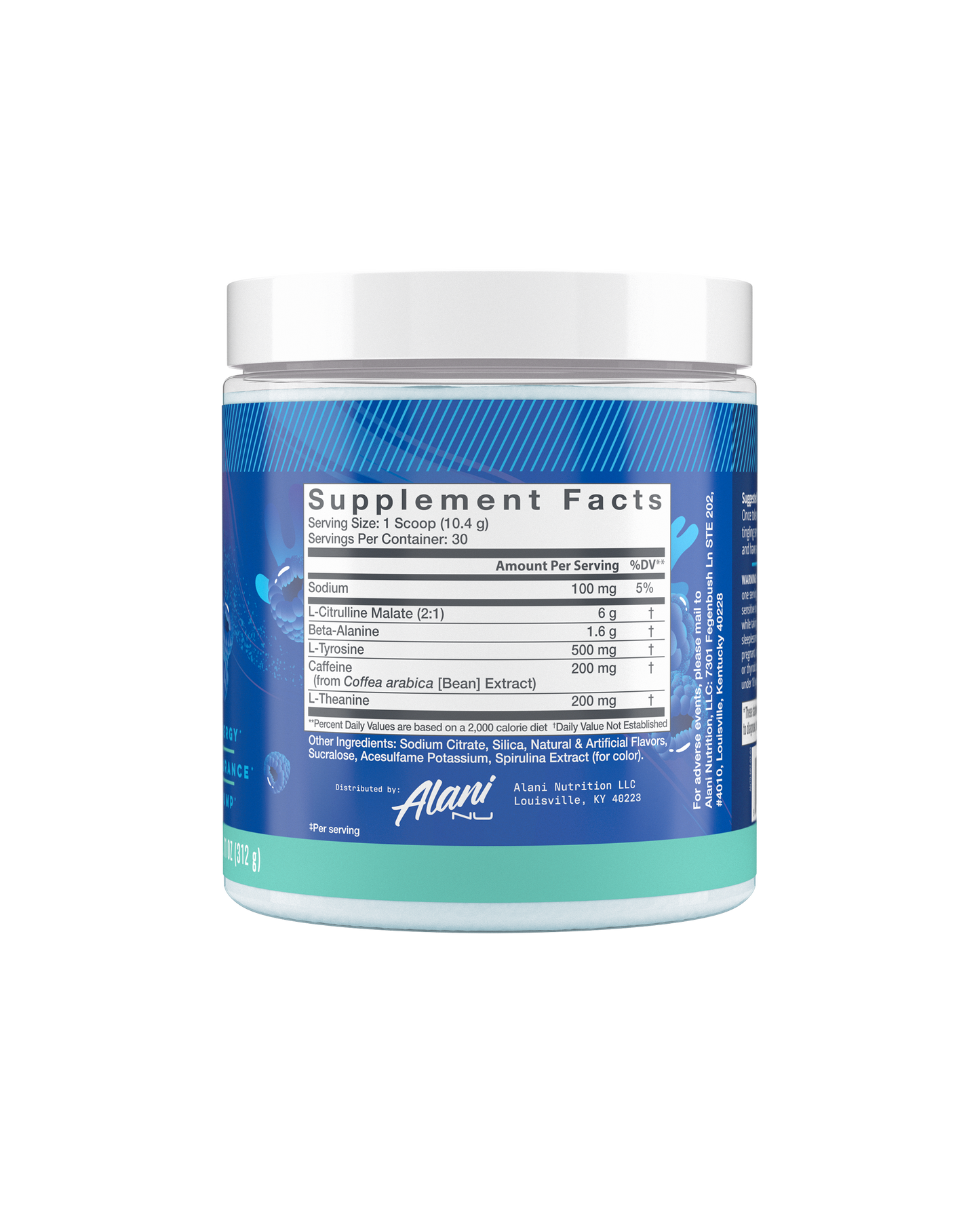 Alani Nu Breezeberry Pre-Workout Powder — 30 Servings