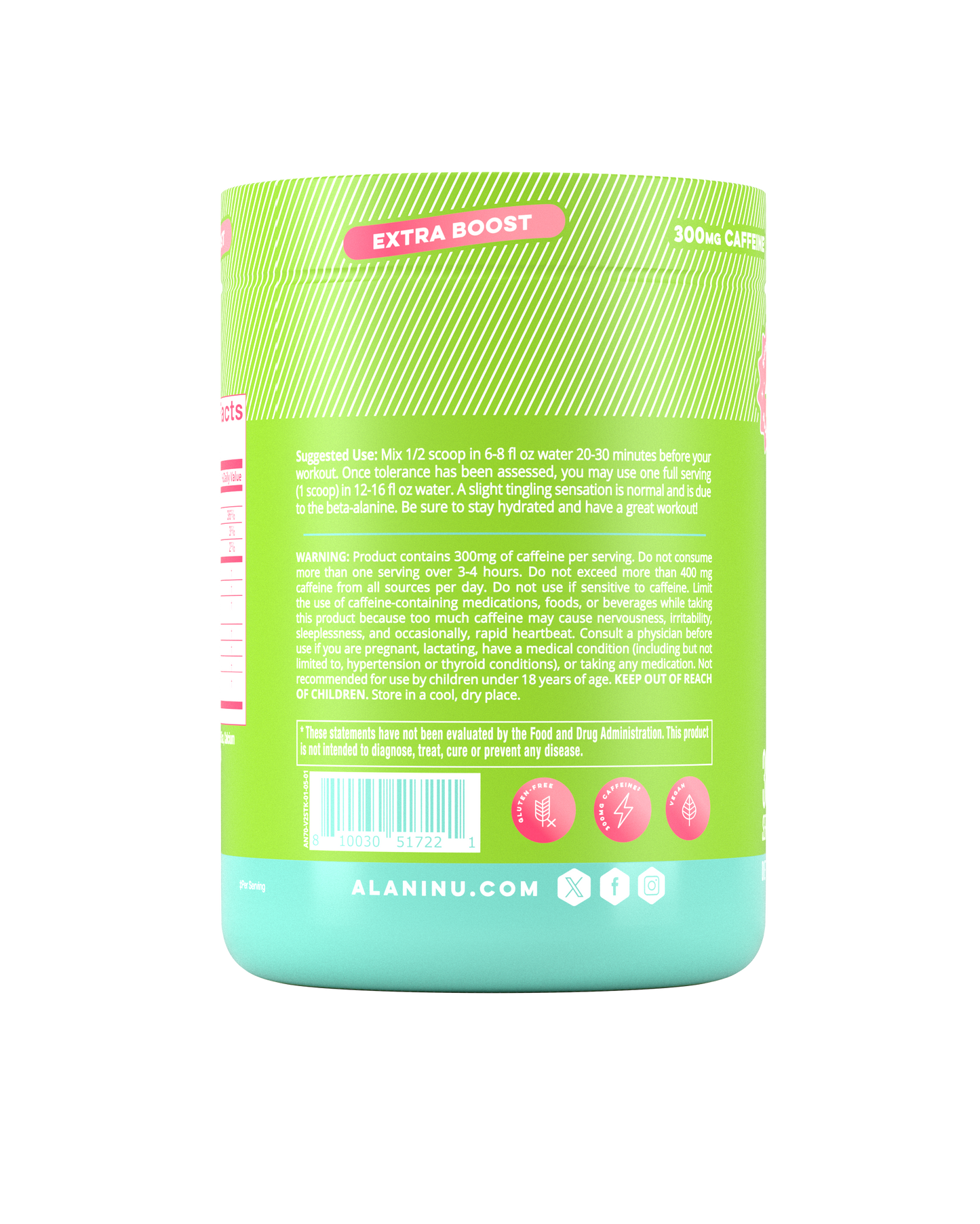 Alani Nu Kiwiberry Pre-Workout+ — 30 Servings
