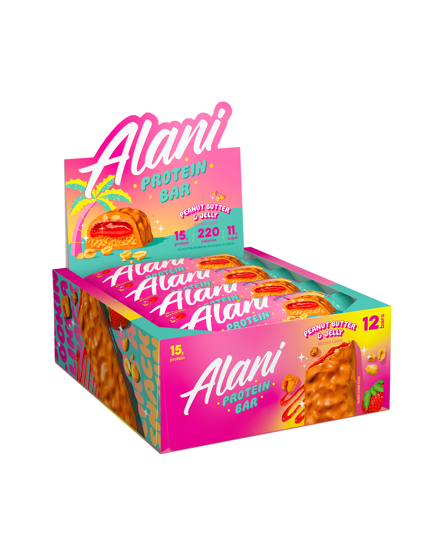 Alani Nu Peanut Butter & Jelly Protein Bars — 12 Pack