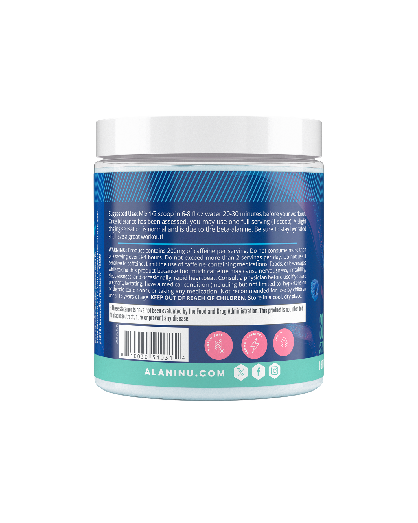 Alani Nu Breezeberry Pre-Workout — 30 Servings