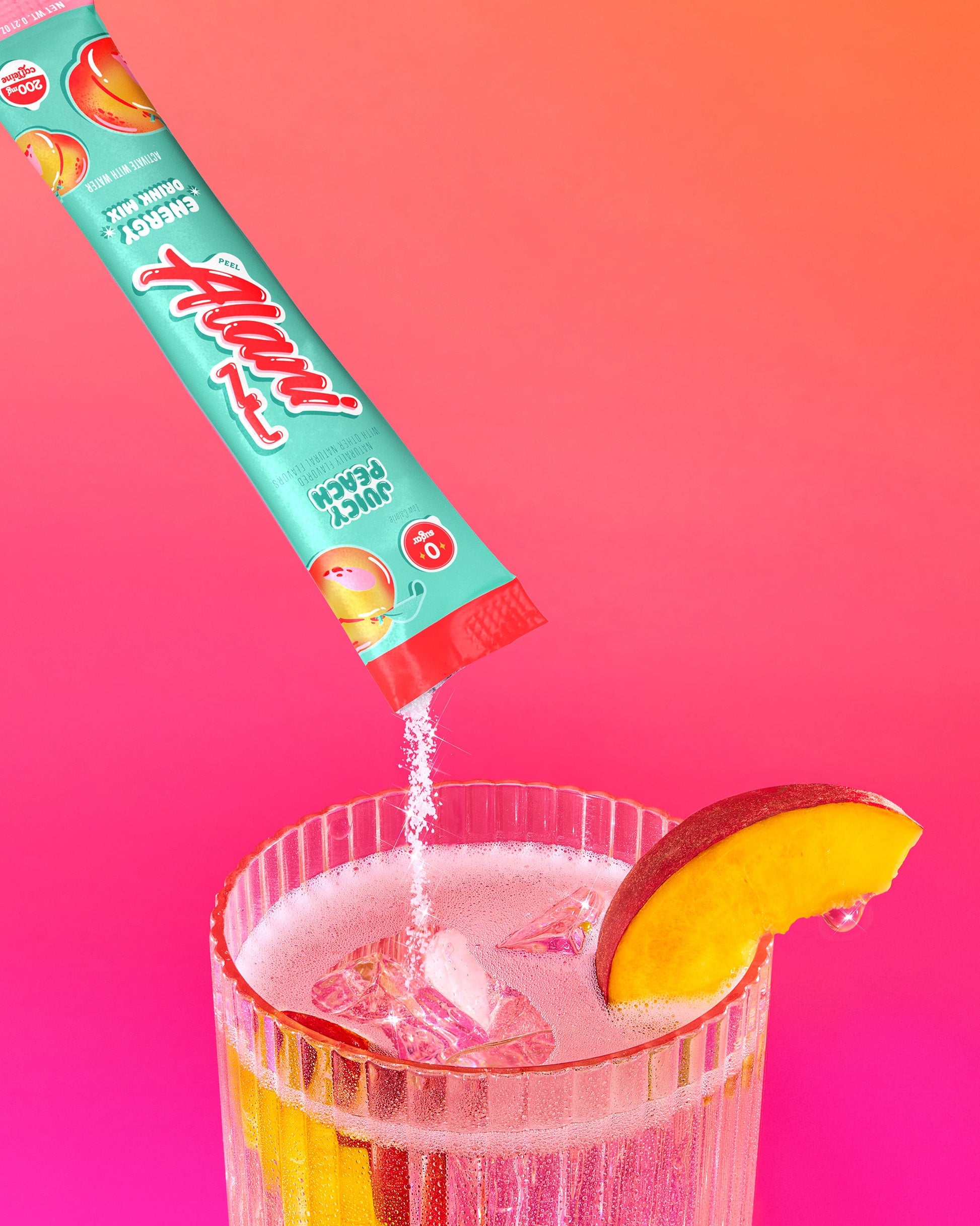 Alani Nu Juicy Peach Energy Sticks — 10 Pack