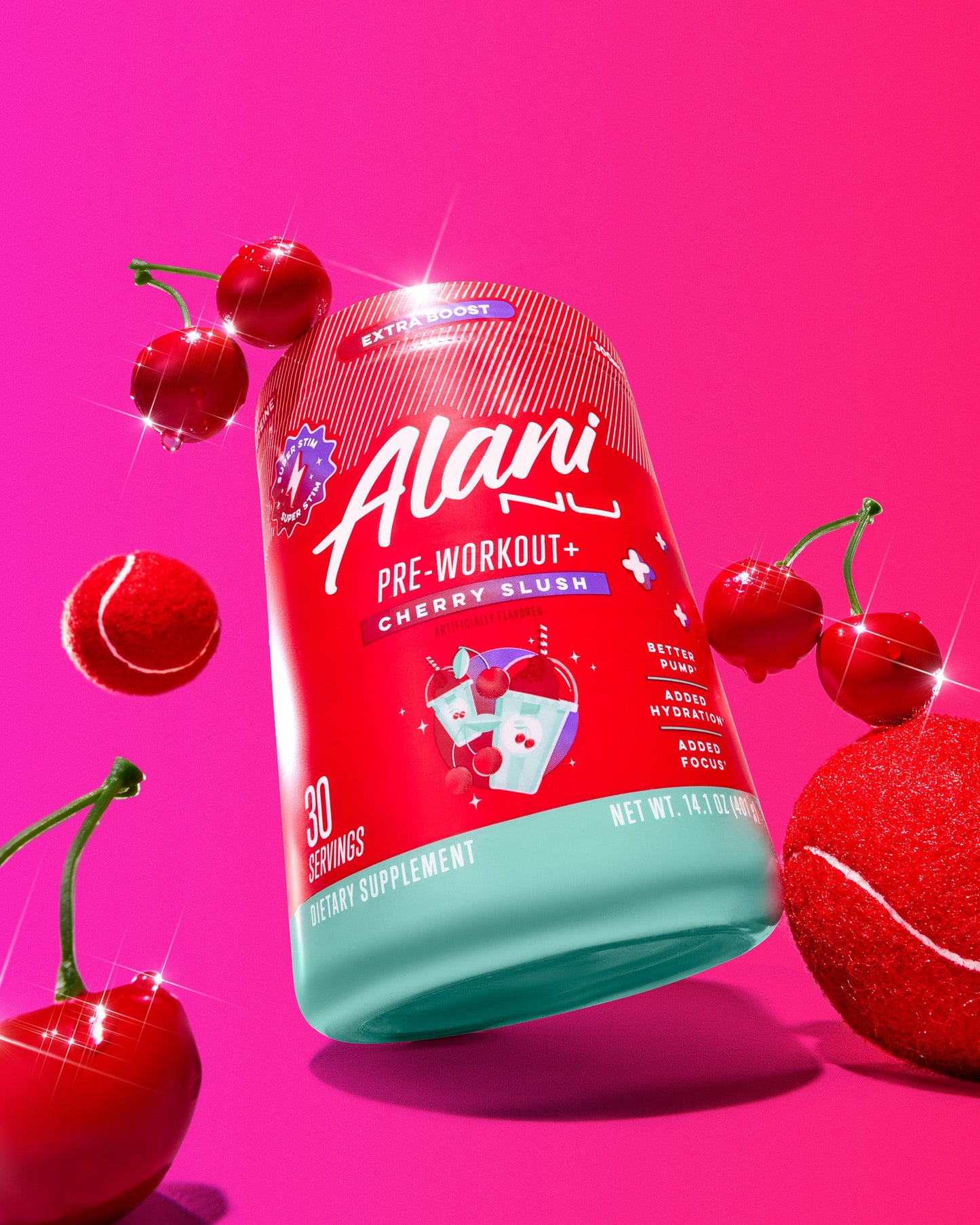 Alani Nu Cherry Slush Pre-Workout+ — 30 Servings