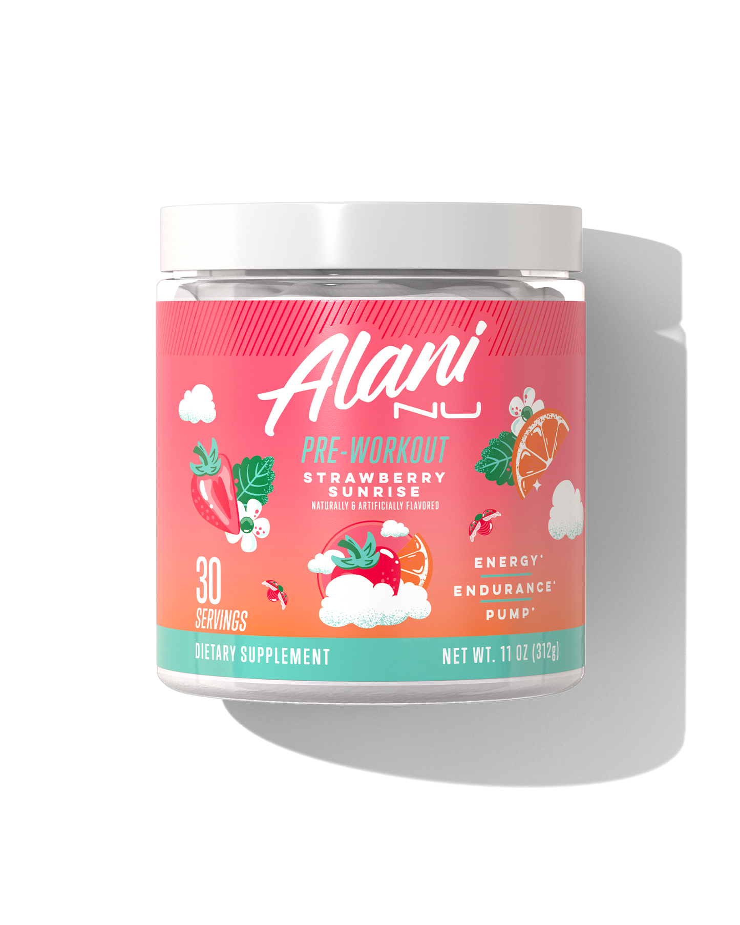 Alani Nu Strawberry Sunrise Pre-Workout — 30 Servings