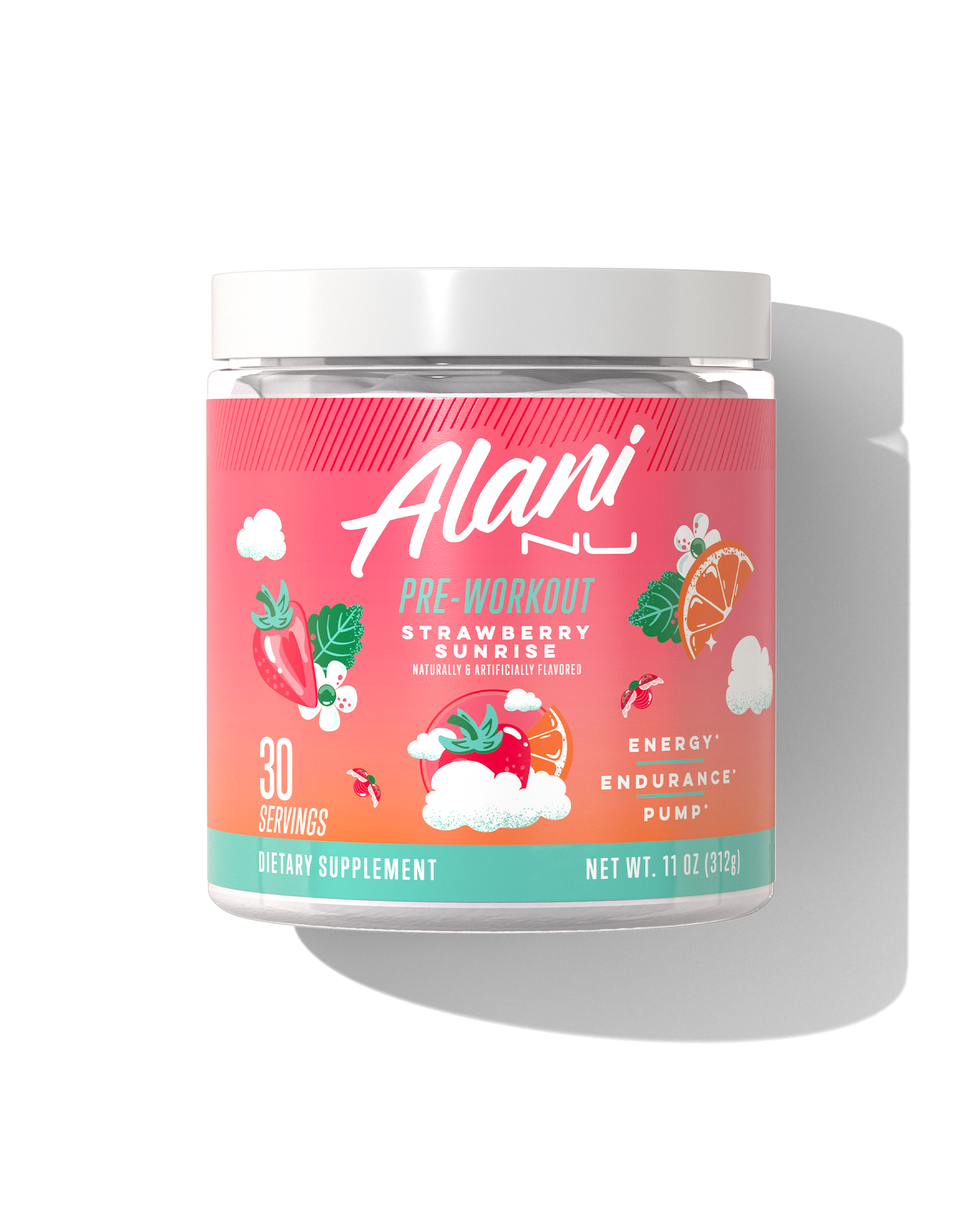 Alani Nu Strawberry Sunrise Pre-Workout — 30 Servings