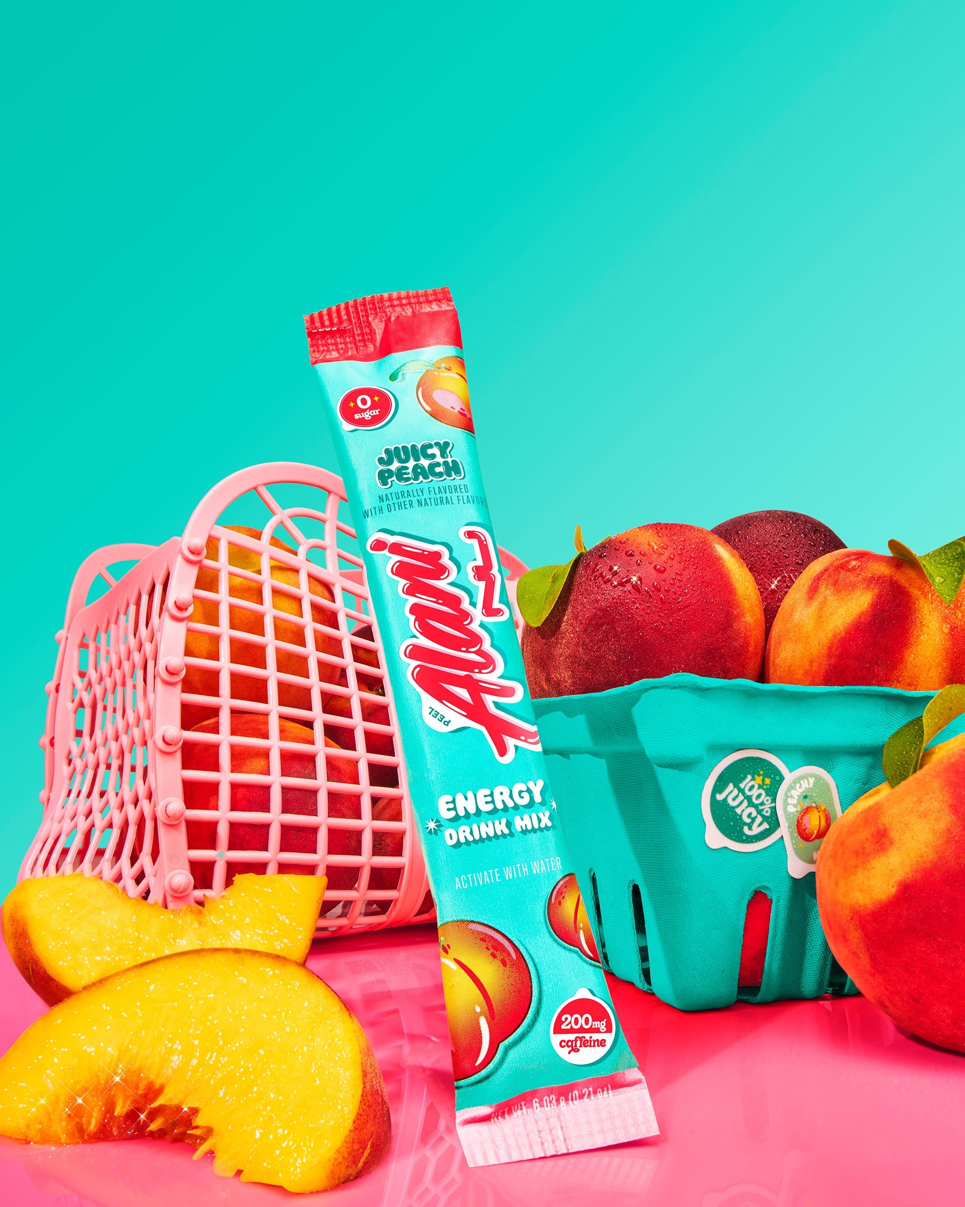 Alani Nu Juicy Peach Energy Sticks — 10 Pack