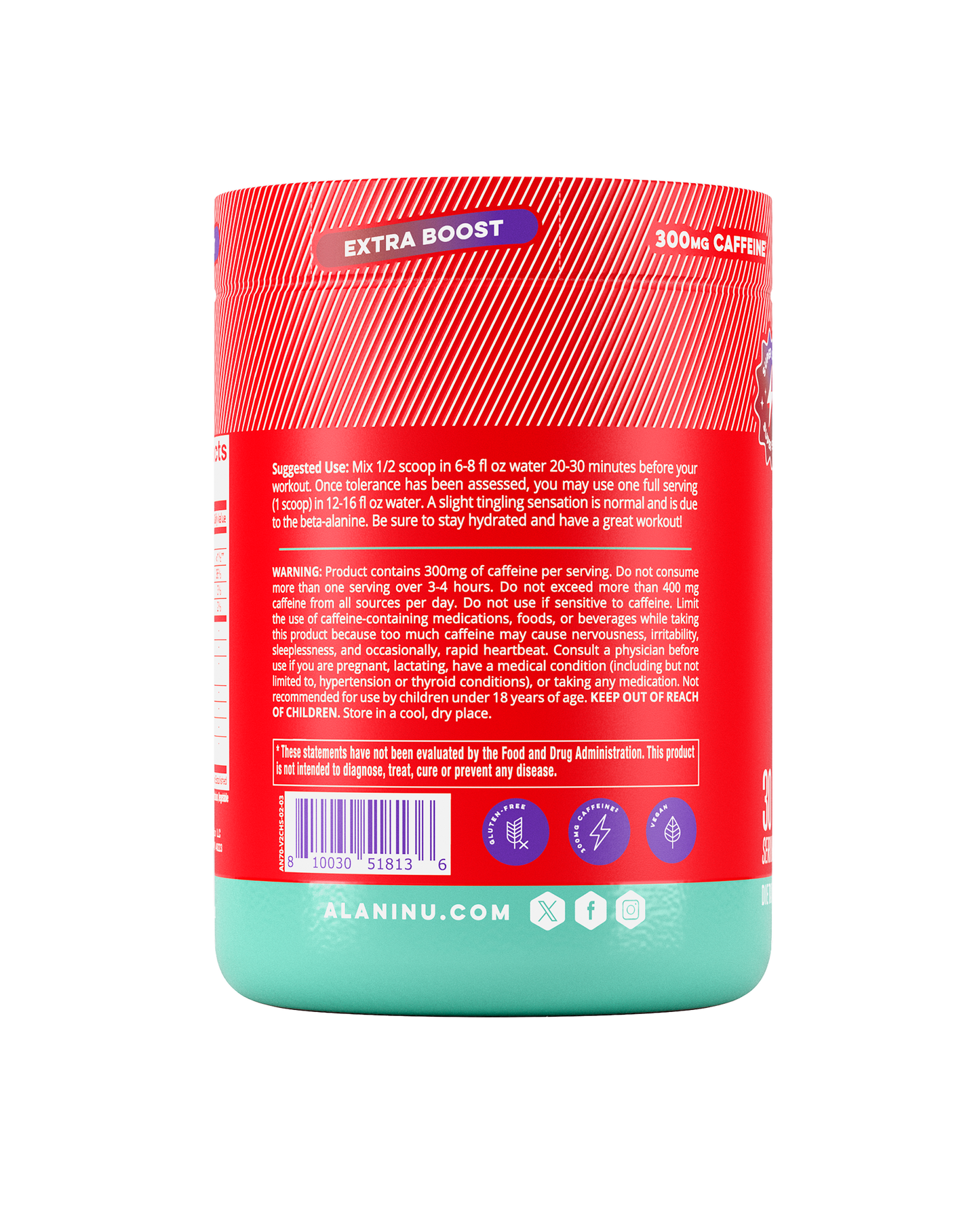 Alani Nu Cherry Slush Pre-Workout+ — 30 Servings