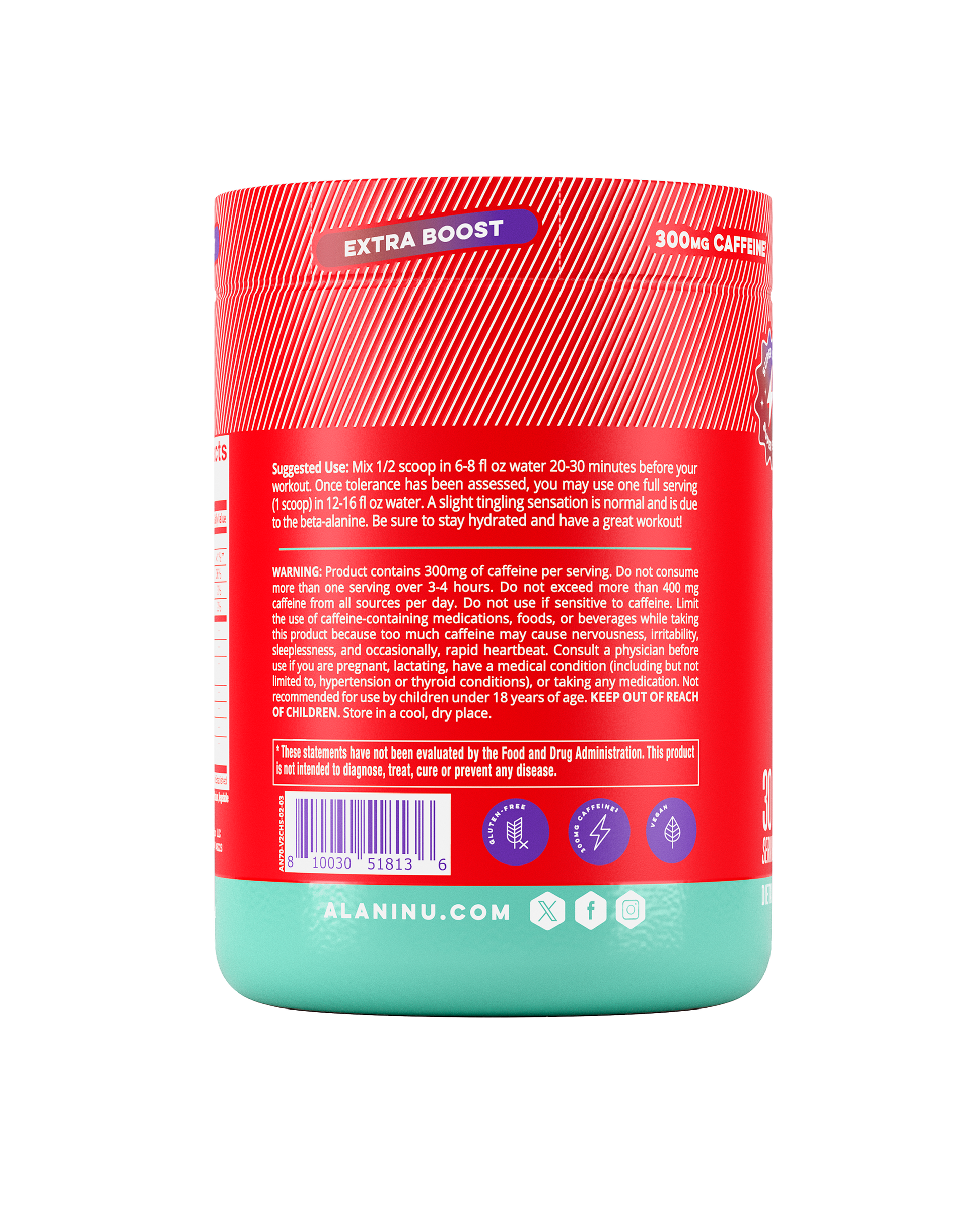 Alani Nu Cherry Slush Pre-Workout+ — 30 Servings