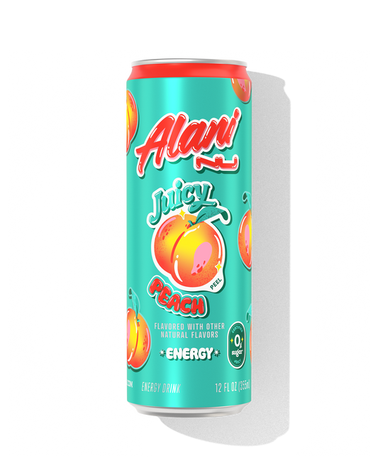 Alani Nu Juicy Peach Energy Drink — 12 Pack