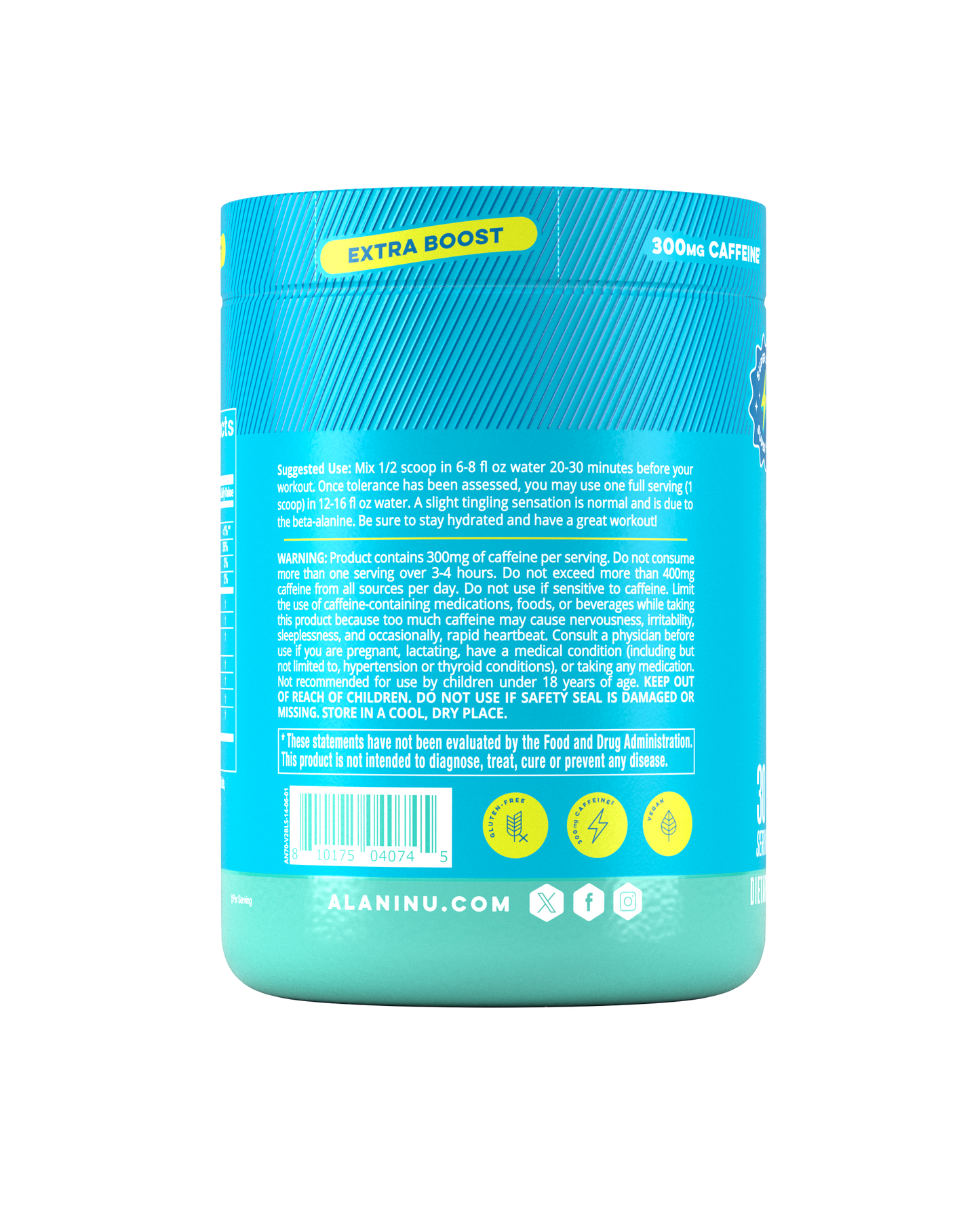Alani Nu Blue Slush Pre-Workout+ — 30 Servings
