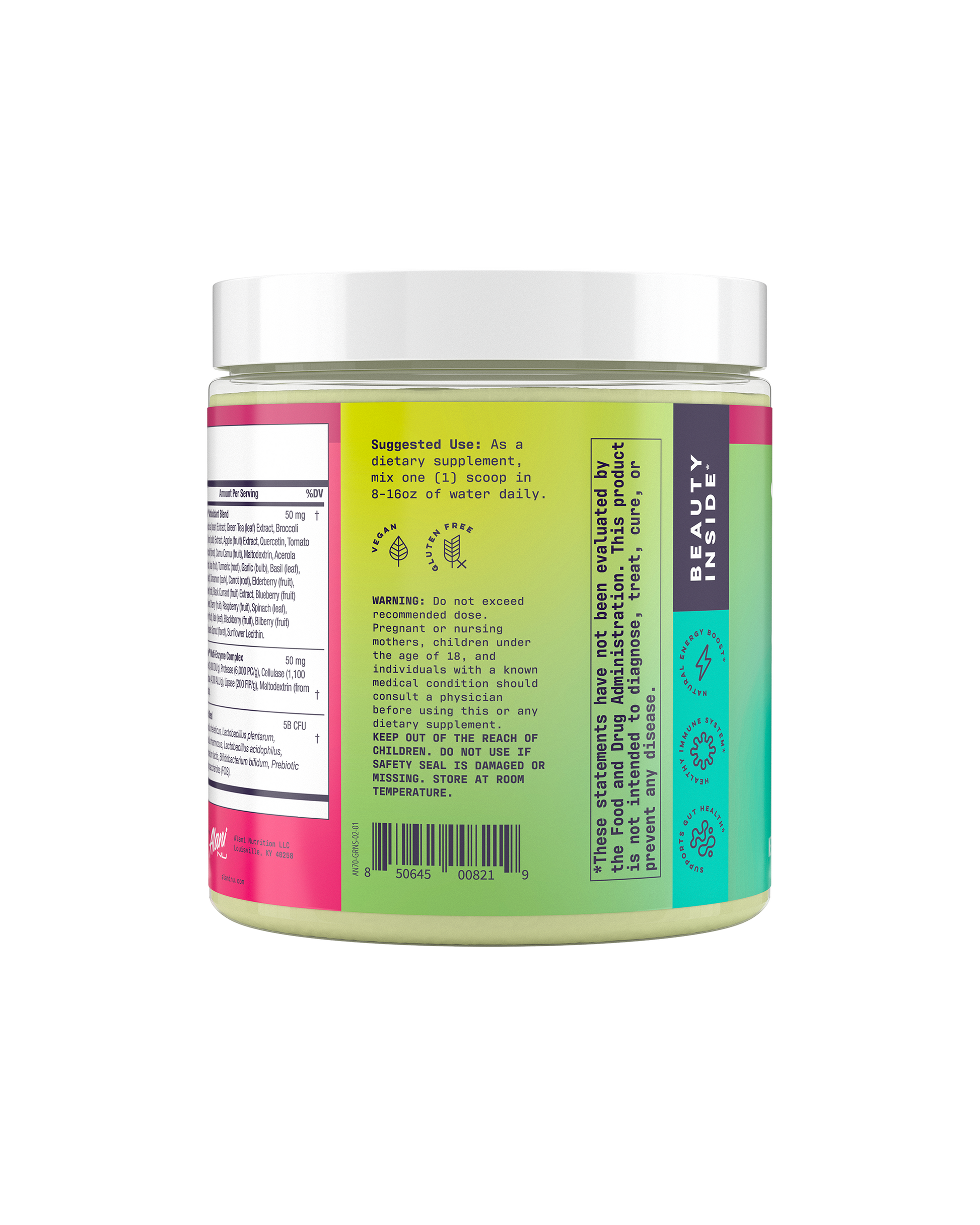 Alani Nu Wild Berry Super Greens — 30 Day Supply