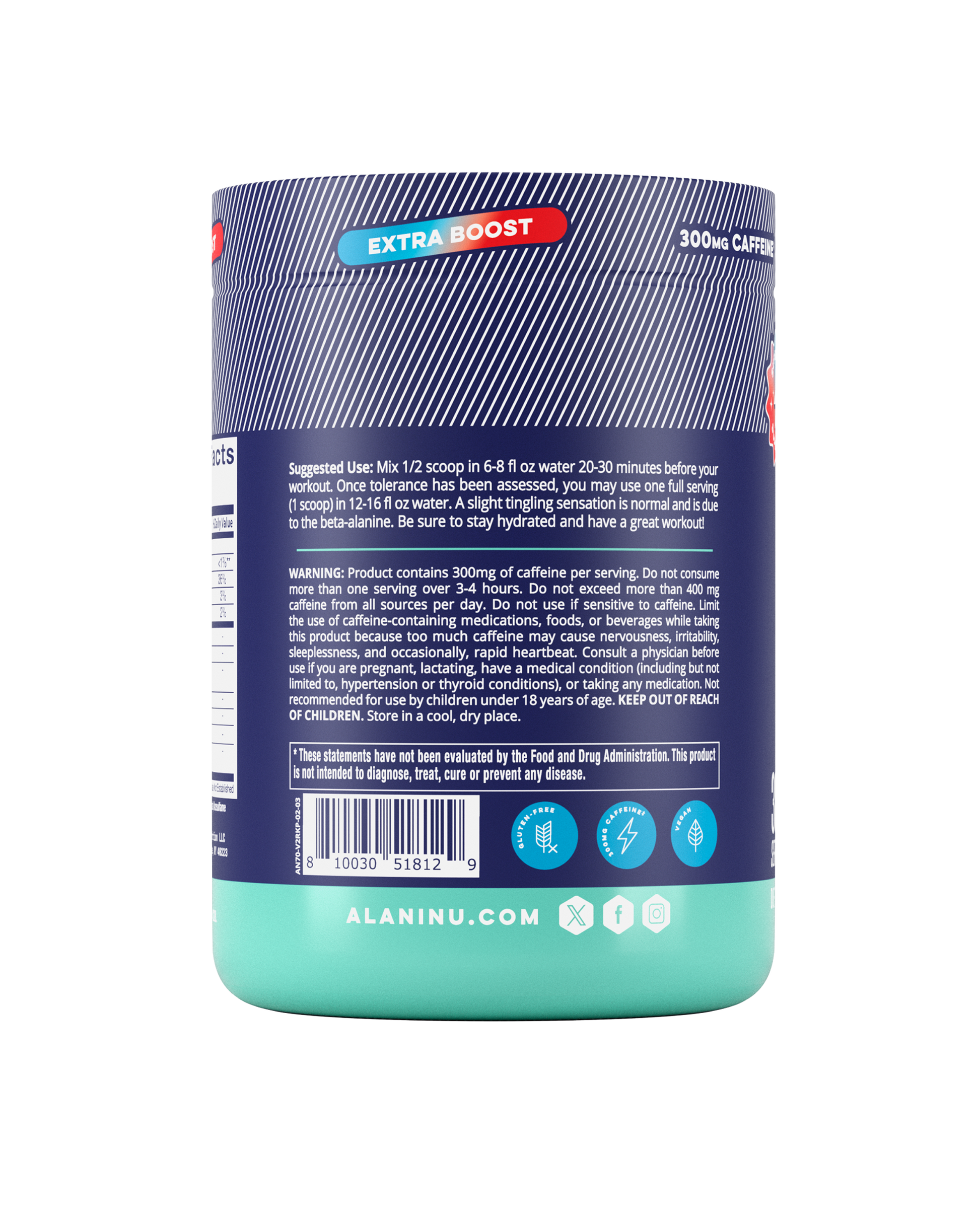 Alani Nu Rocket Pop Pre-Workout+ — 30 Servings
