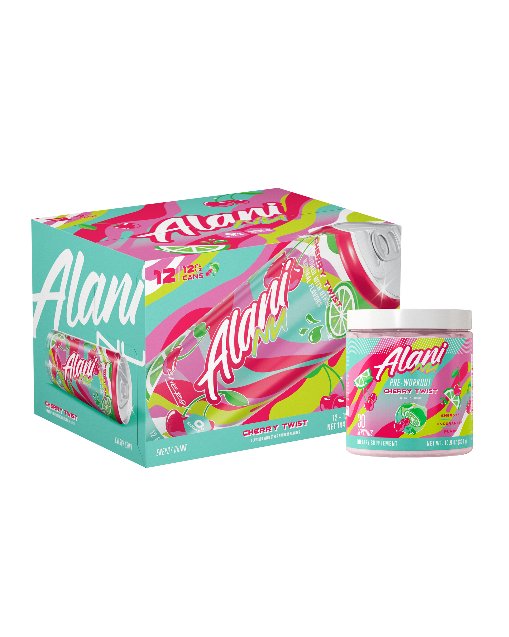 Alani Nu Cherry Twist Energy & Pre-Workout Bundle