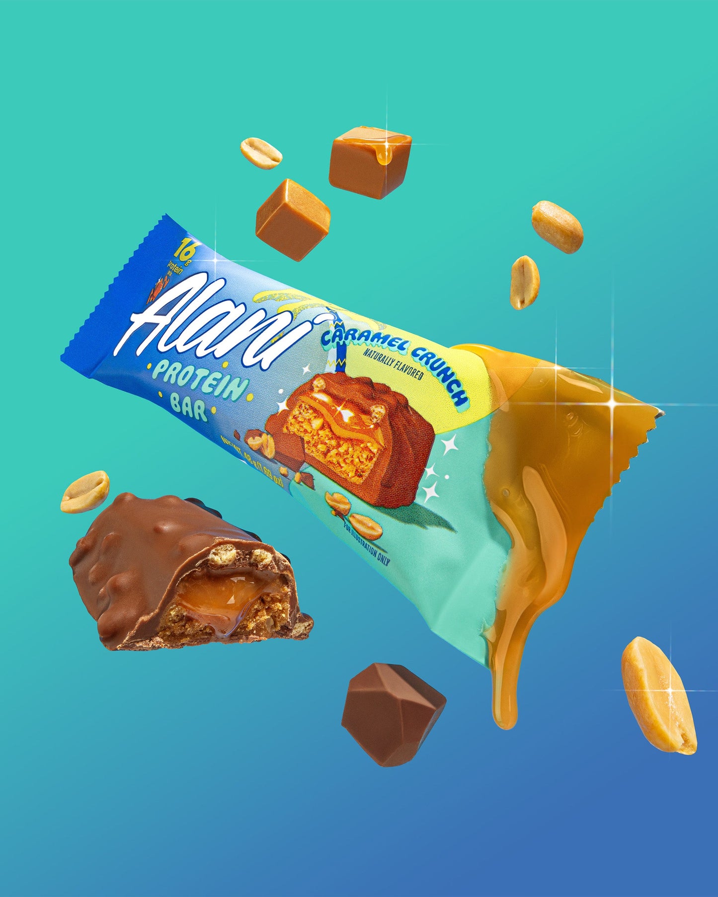 Alani Nu Caramel Crunch Protein Bars — 12 Pack