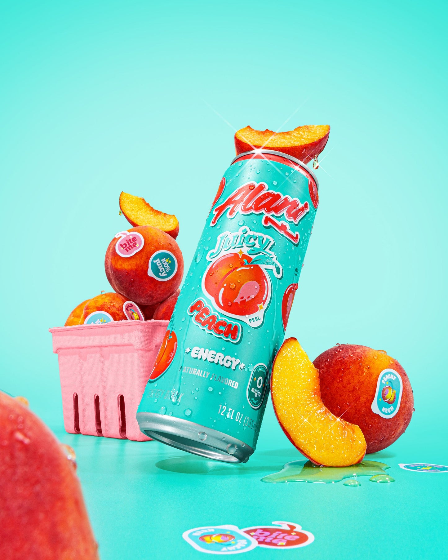 Alani Nu Juicy Peach Energy Drink — 12 Pack