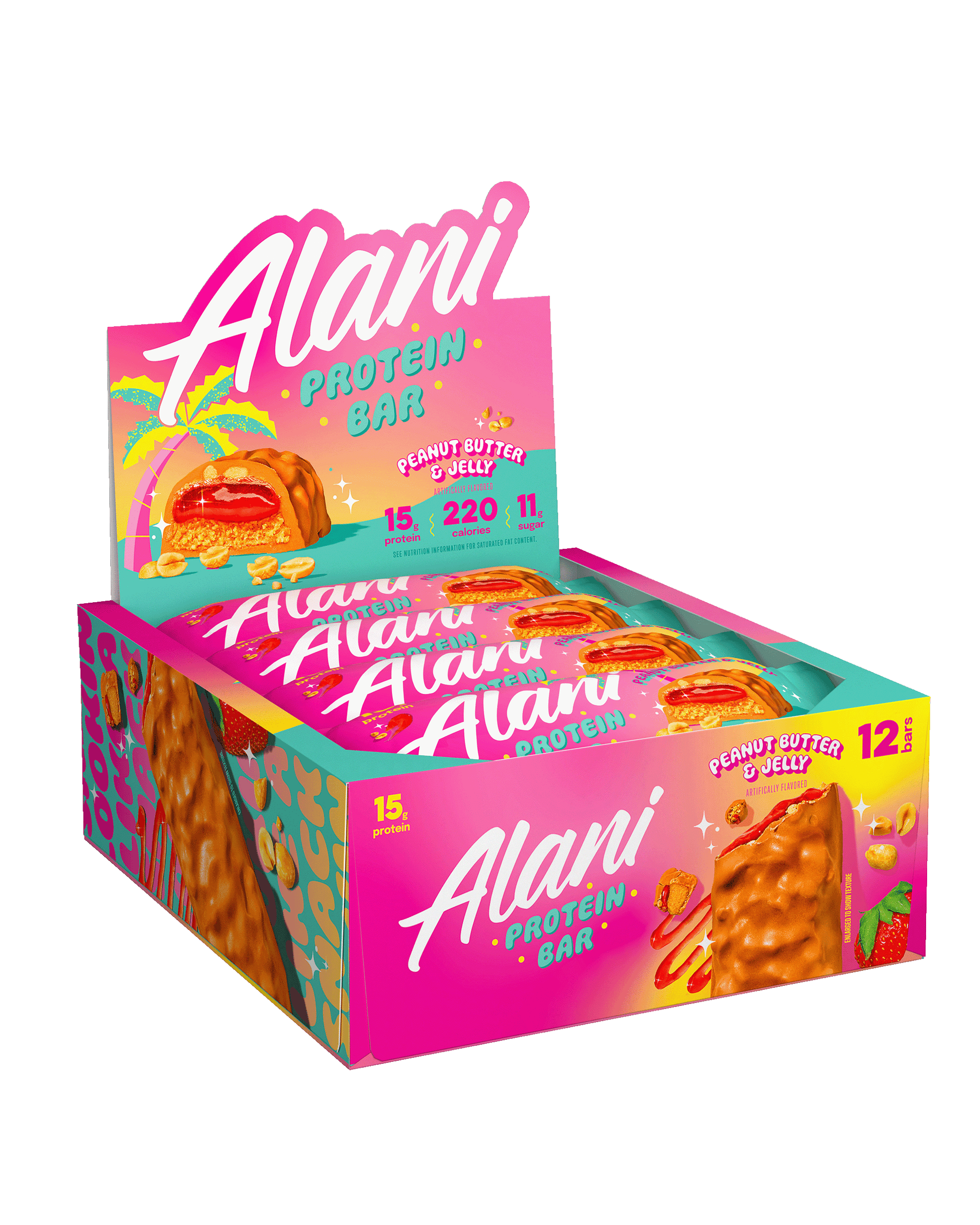 Alani Nu Peanut Butter & Jelly Protein Bars — 4 Pack