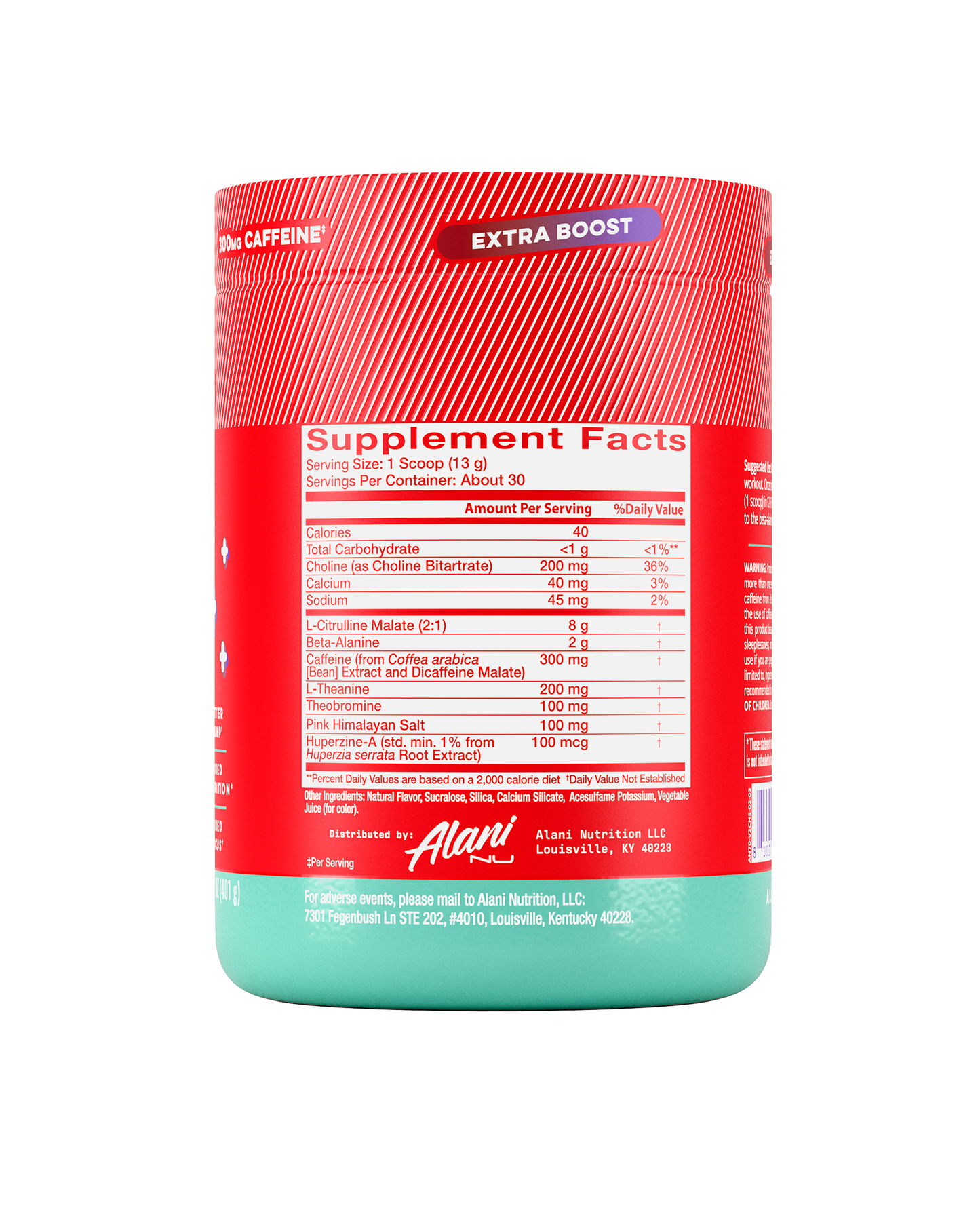 Alani Nu Cherry Slush Pre-Workout+ — 30 Servings