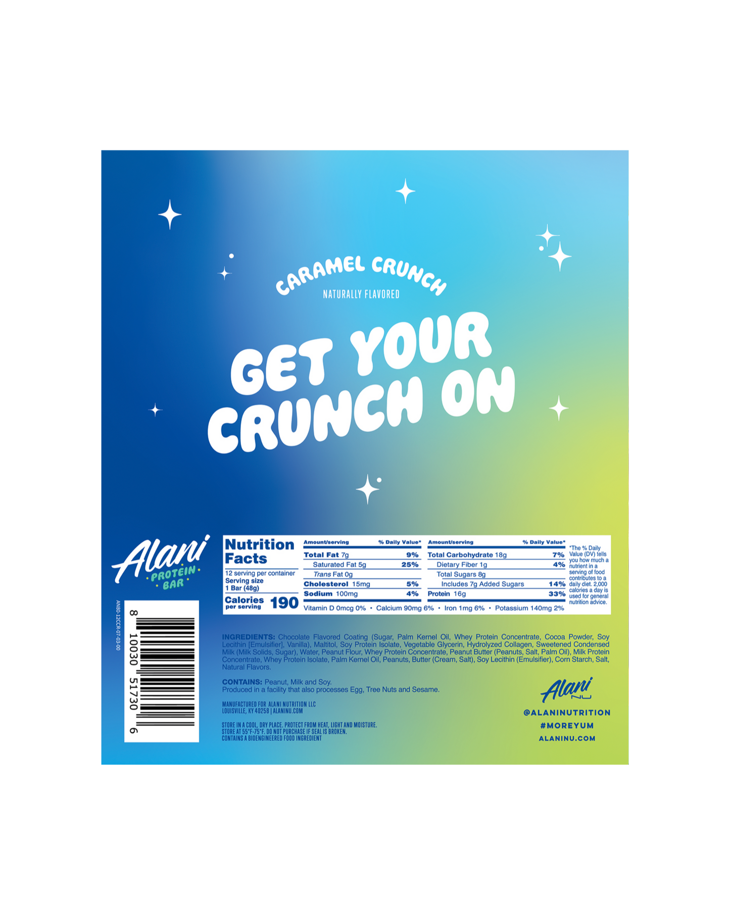 Alani Nu Caramel Crunch Protein Bars — 12 Pack
