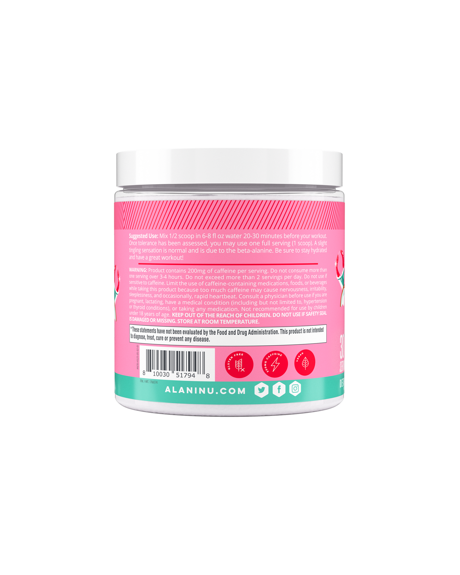 Alani Nu Hawaiian Shaved Ice Pre-Workout — 30 Servings