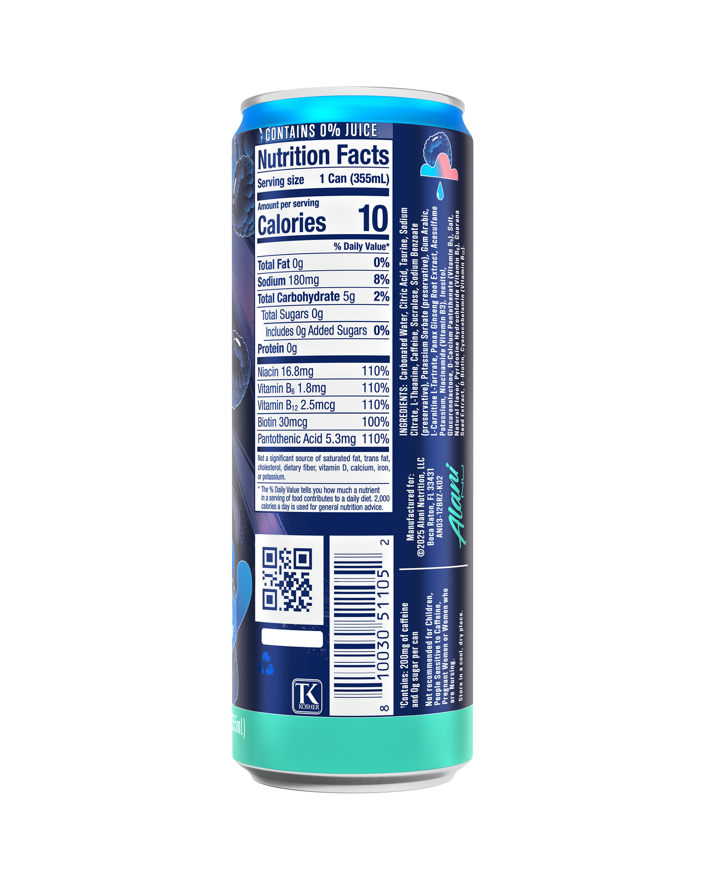 Alani Nu Breezeberry Energy Drink — 12 Pack