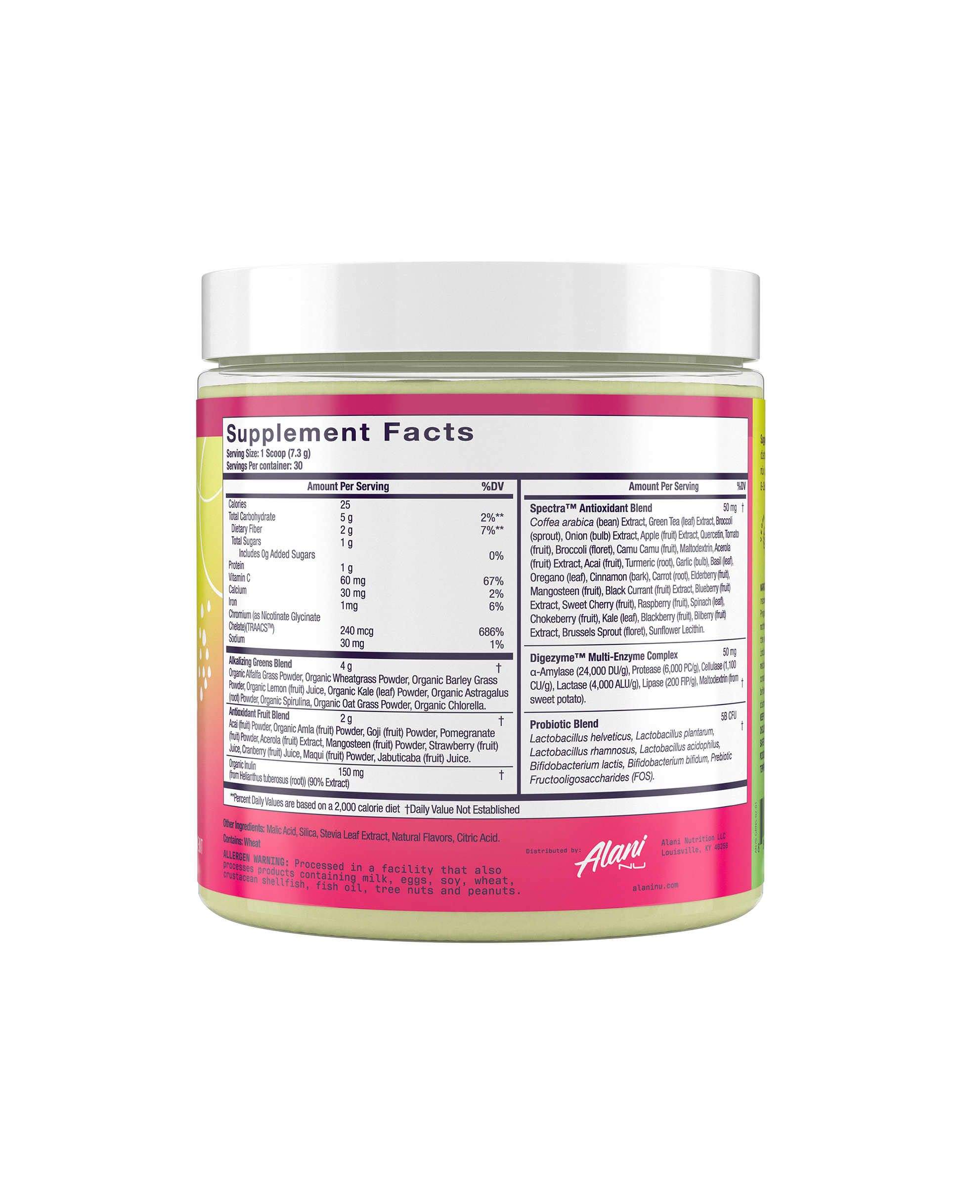 Alani Nu Wild Berry Super Greens — 30 Day Supply
