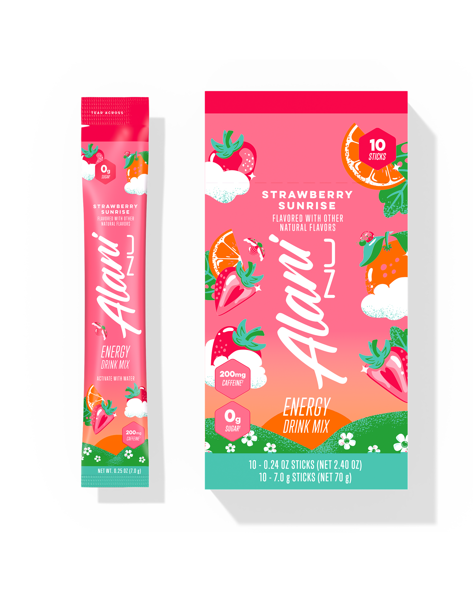 Alani Nu Strawberry Sunrise Energy Sticks — 10 Pack