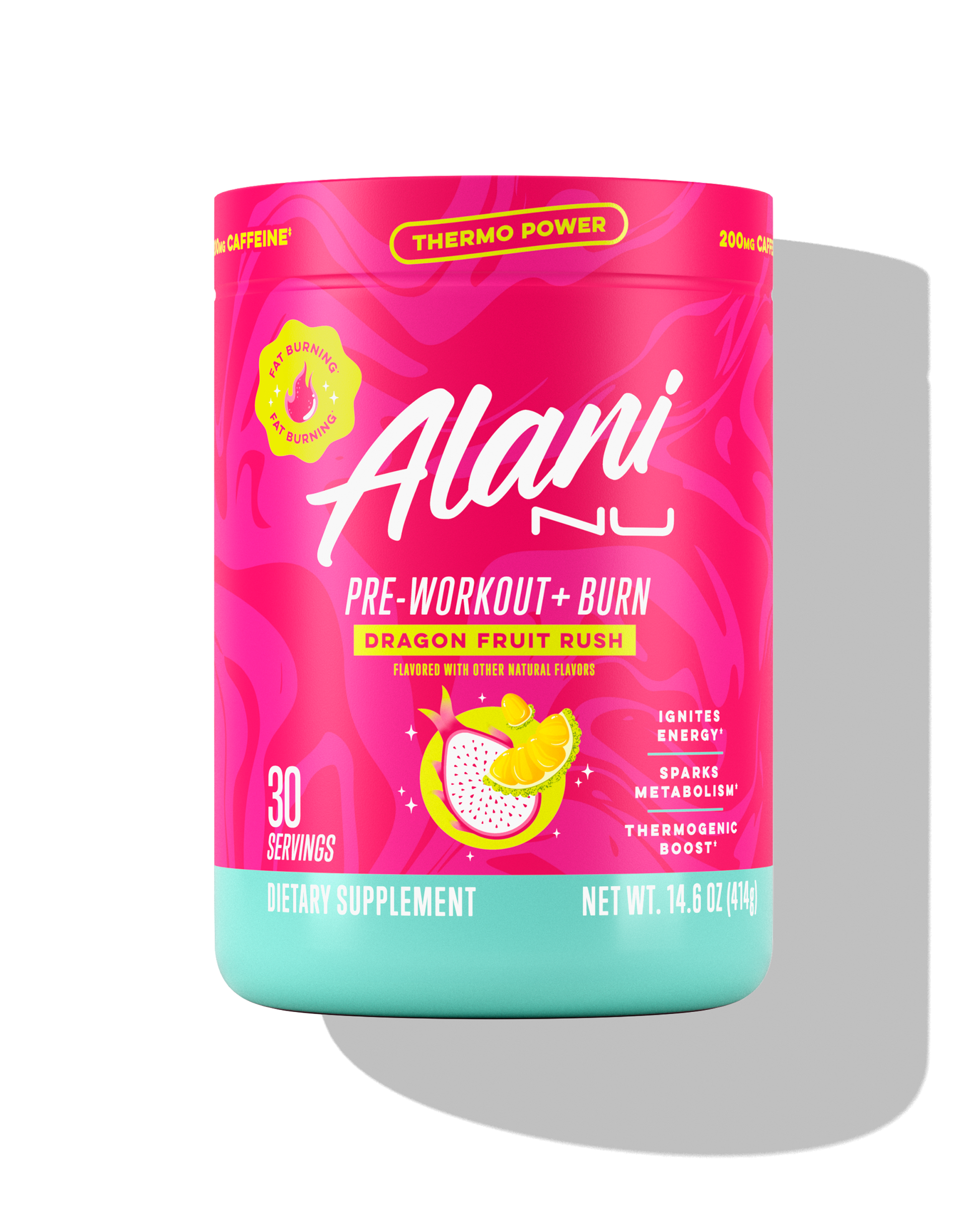 Alani Nu Dragon Fruit Rush Pre-Workout+ Burn — 30 Servings