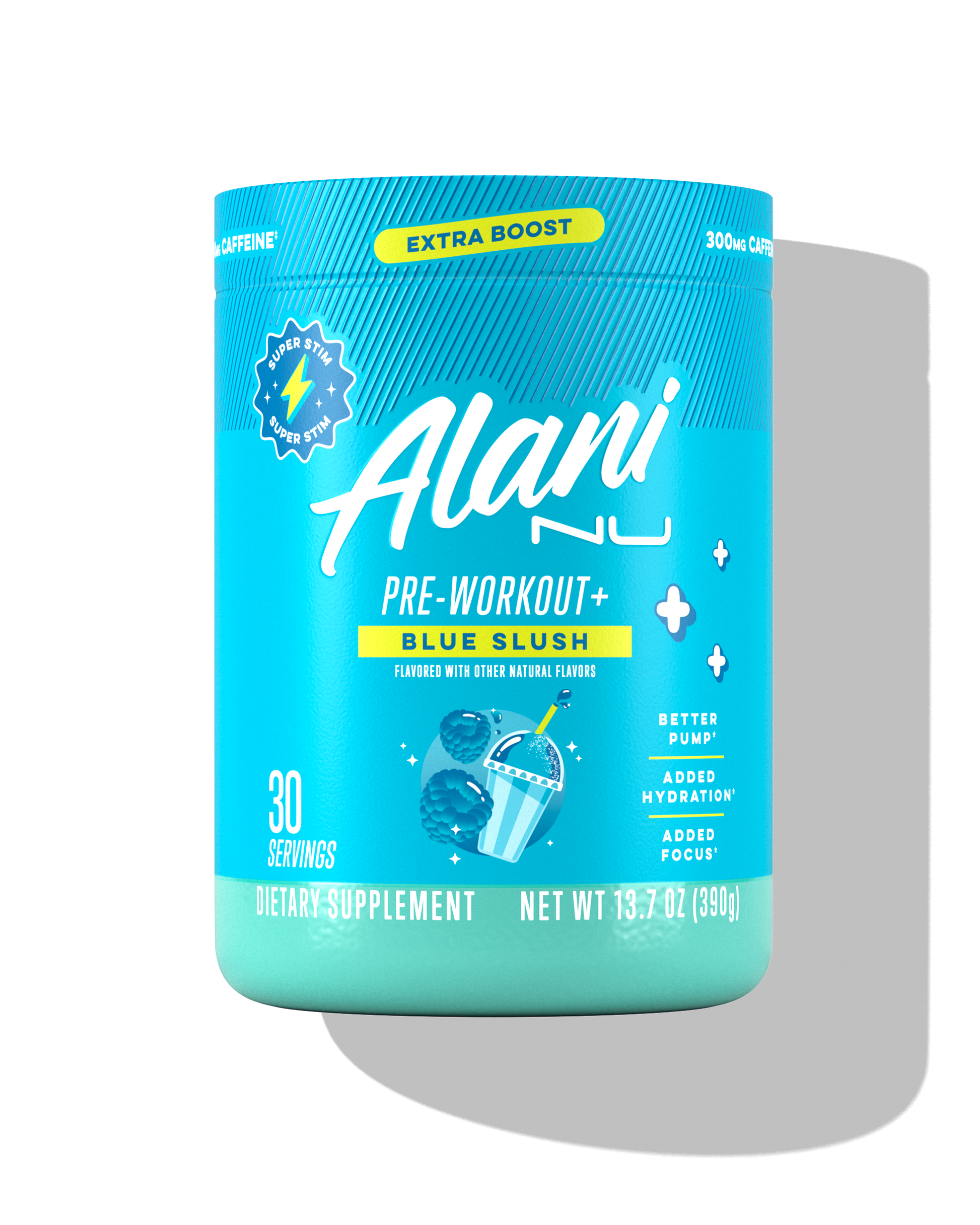 Alani Nu Blue Slush Pre-Workout+ — 30 Servings