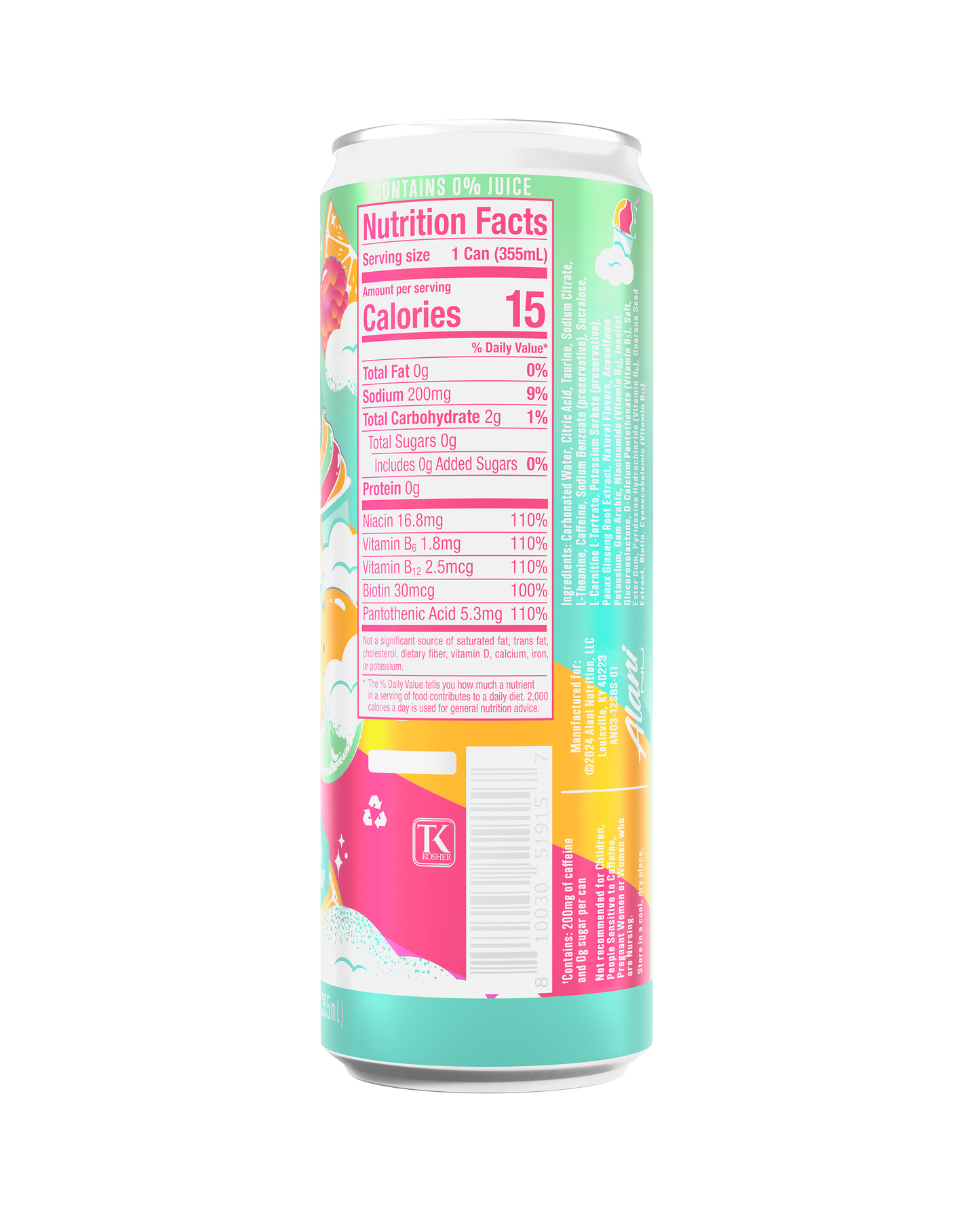 Alani Nu Sherbet Swirl Energy Drink — 12 Pack