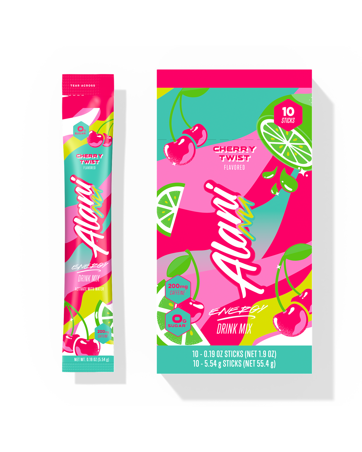 Alani Nu Cherry Twist Energy Sticks — 10 Pack