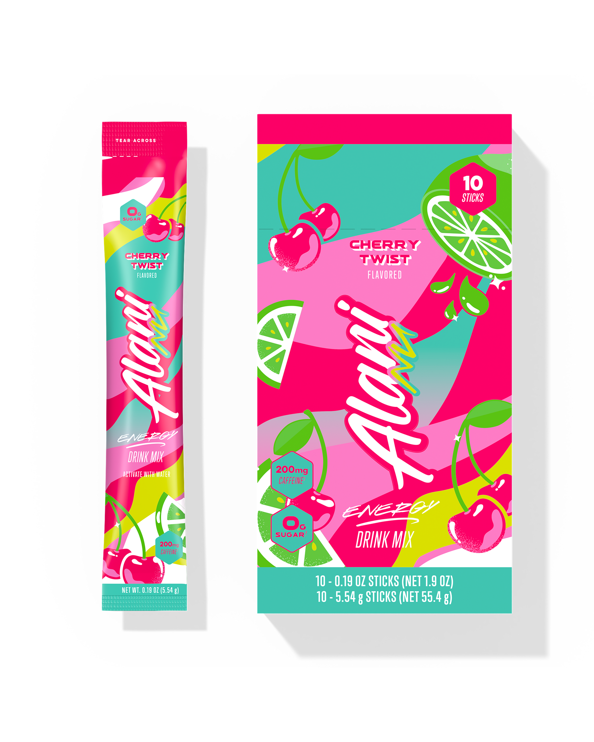 Alani Nu Cherry Twist Energy Sticks — 10 Pack