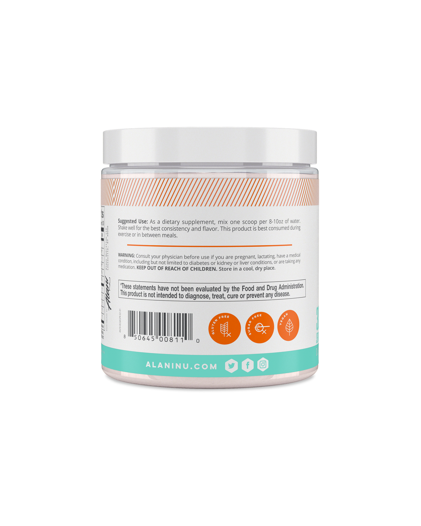 Alani Nu Sour Peach Rings BCAA — 30 Servings