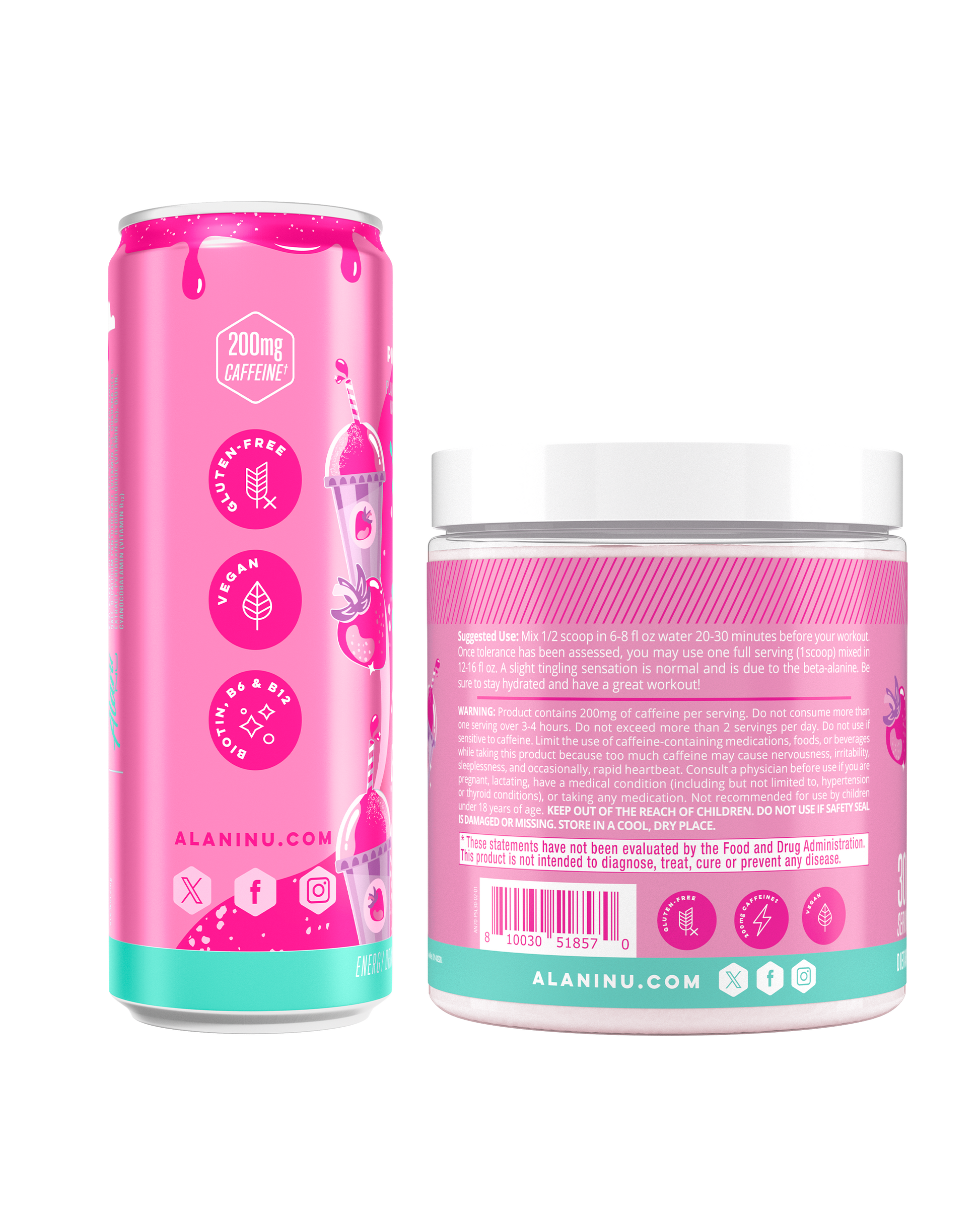 Alani Nu Pink Slush Energy & Pre-Workout Bundle