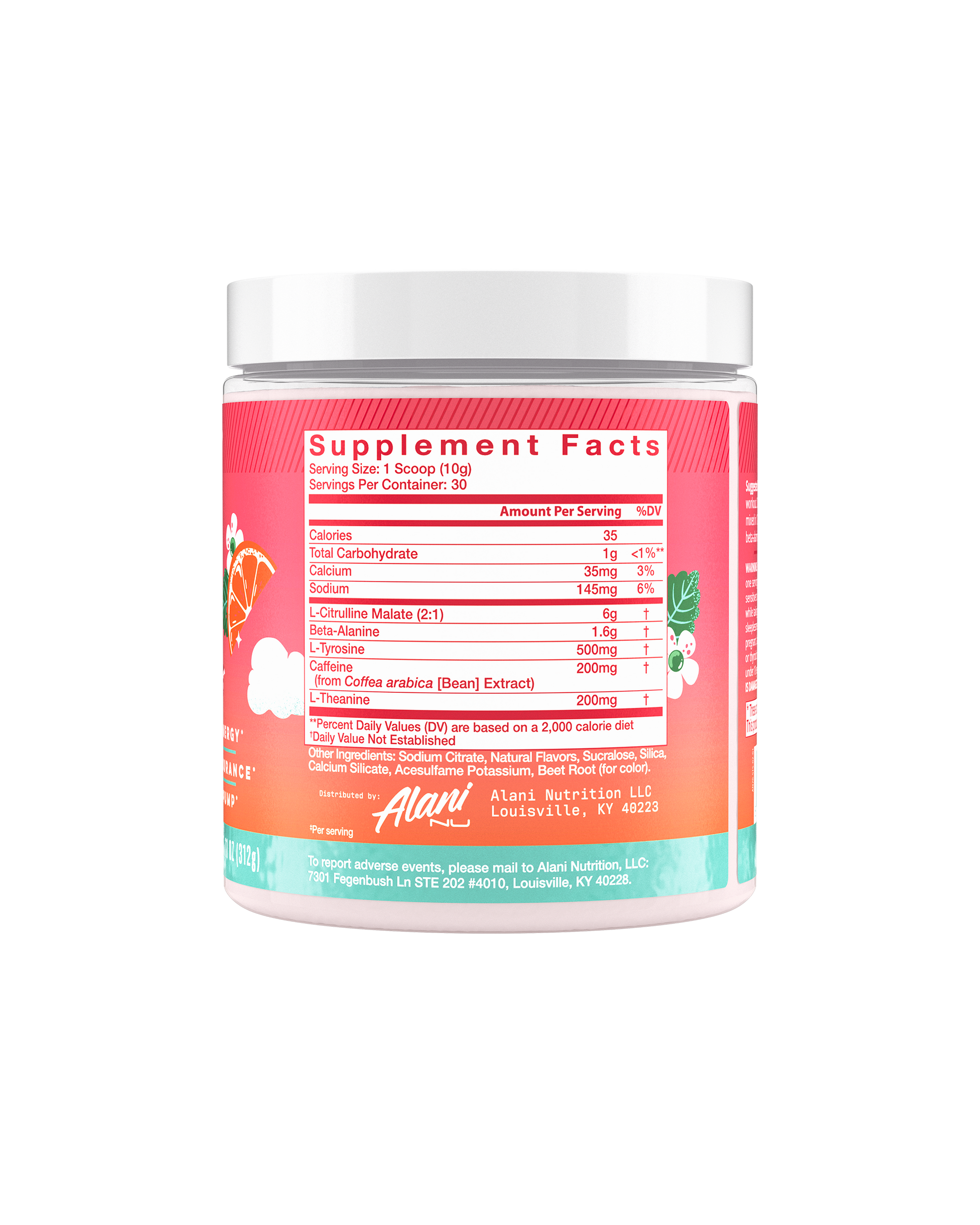 Alani Nu Strawberry Sunrise Pre-Workout — 30 Servings