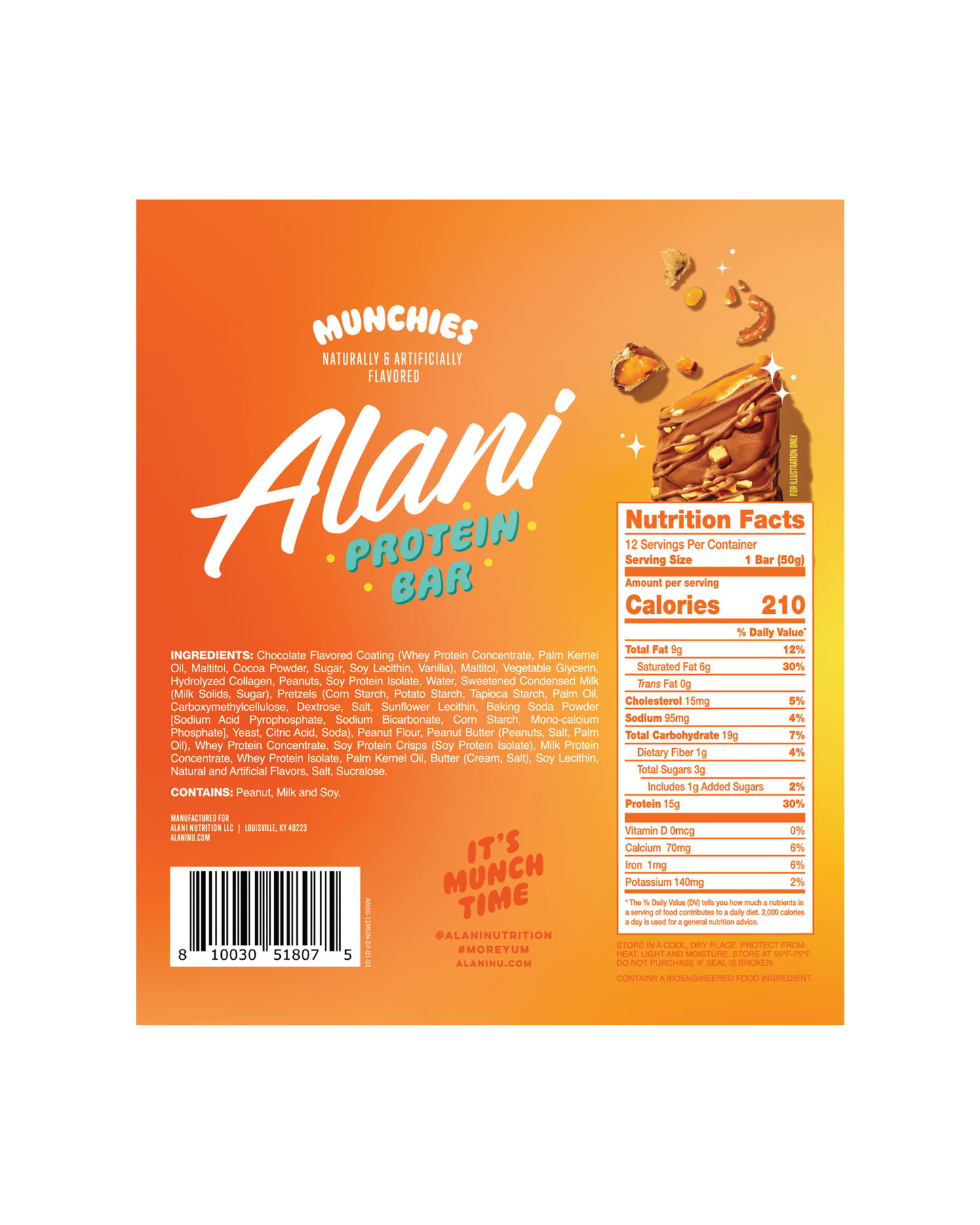 Alani Nu Munchies Protein Bars — 12 Pack