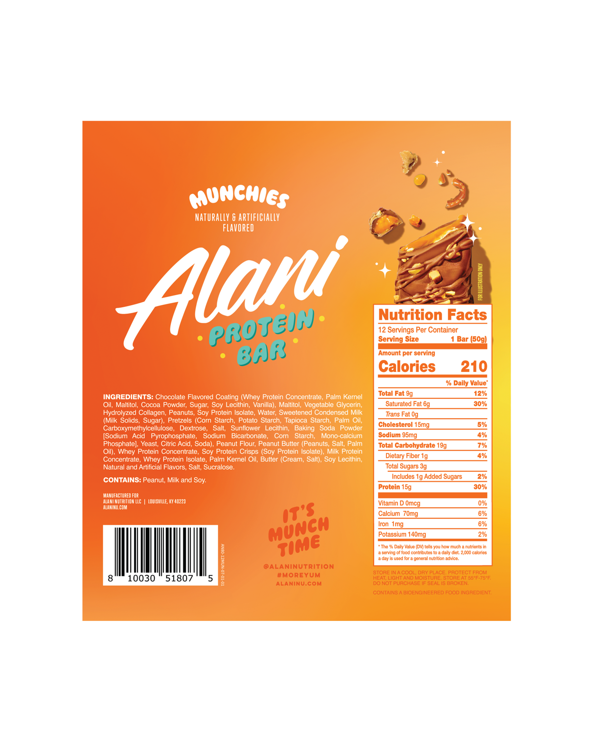 Alani Nu Munchies Protein Bars — 12 Pack