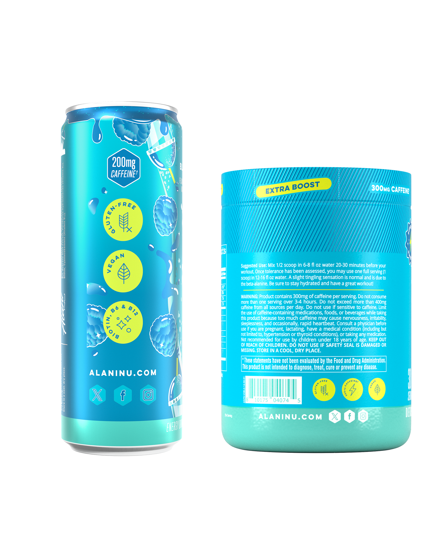 Alani Nu Blue Slush Energy & Pre-Workout+ Bundle