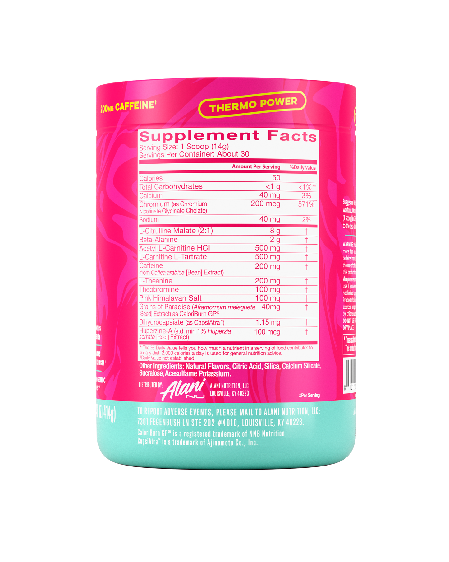 Alani Nu Dragon Fruit Rush Pre-Workout+ Burn — 30 Servings