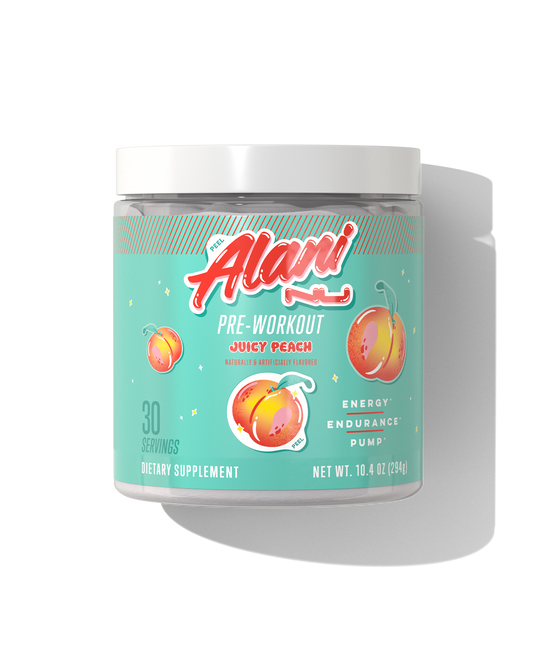 Alani Nu Juicy Peach Pre-Workout — 30 Servings