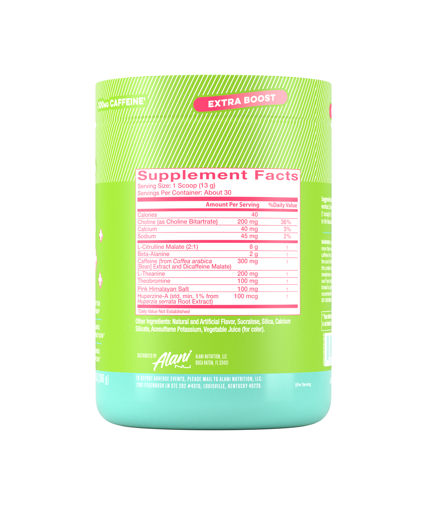Alani Nu Kiwiberry Pre-Workout+ — 30 Servings