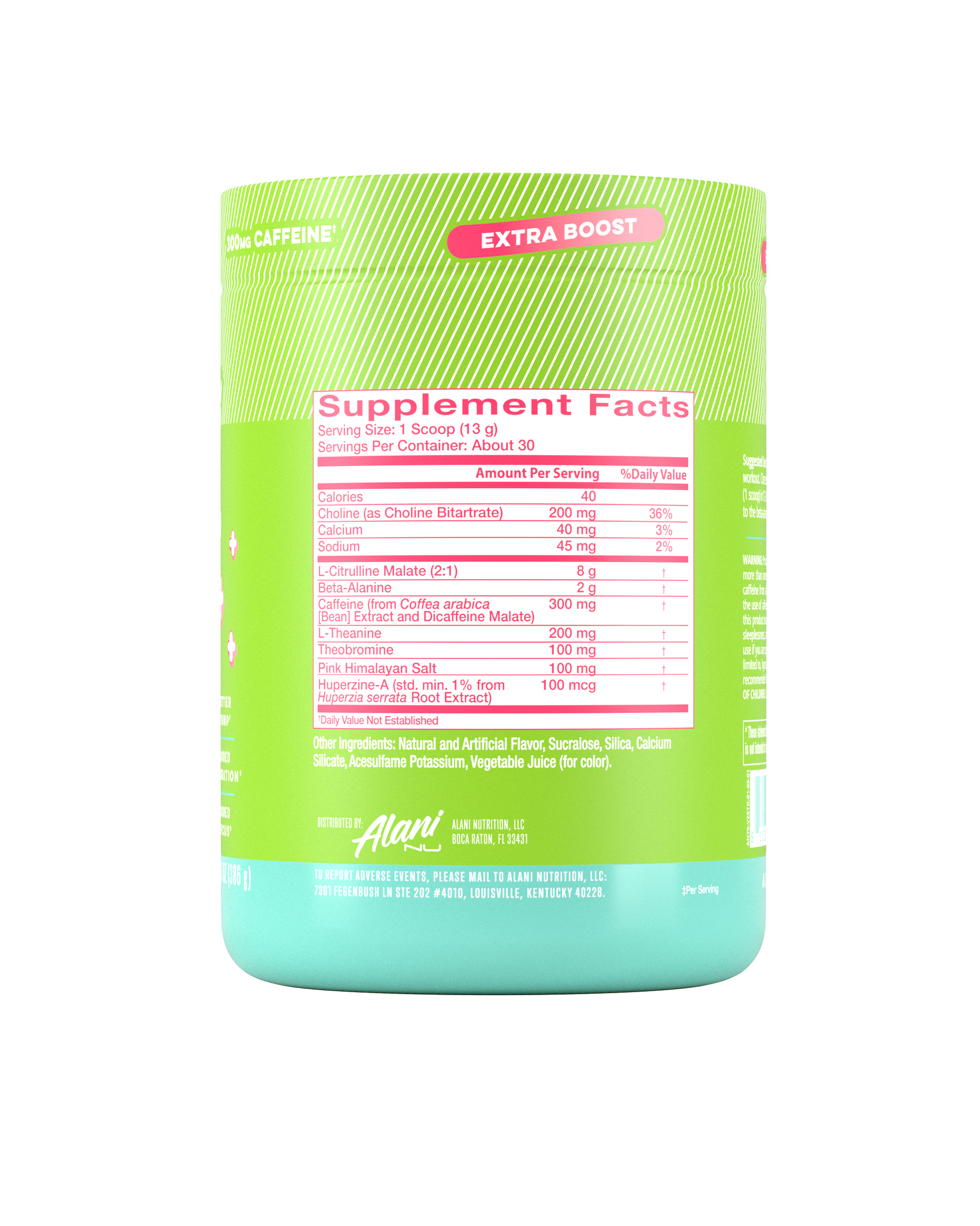 Alani Nu Kiwiberry Pre-Workout+ — 30 Servings