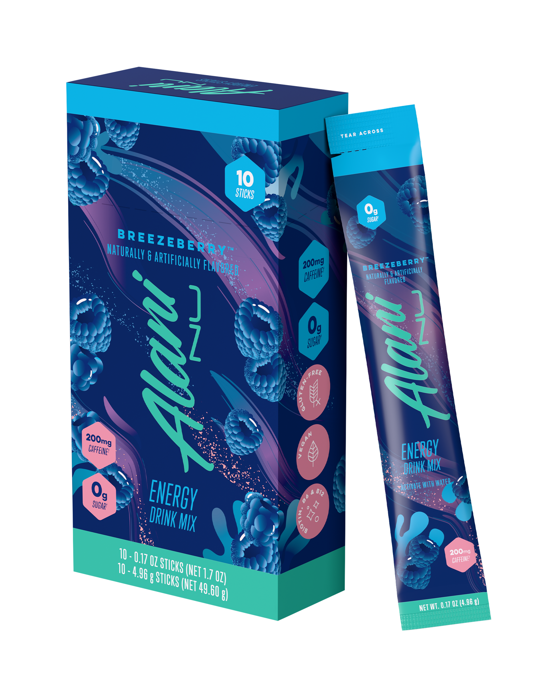 Alani Nu Breezeberry Energy Sticks — 10 Pack