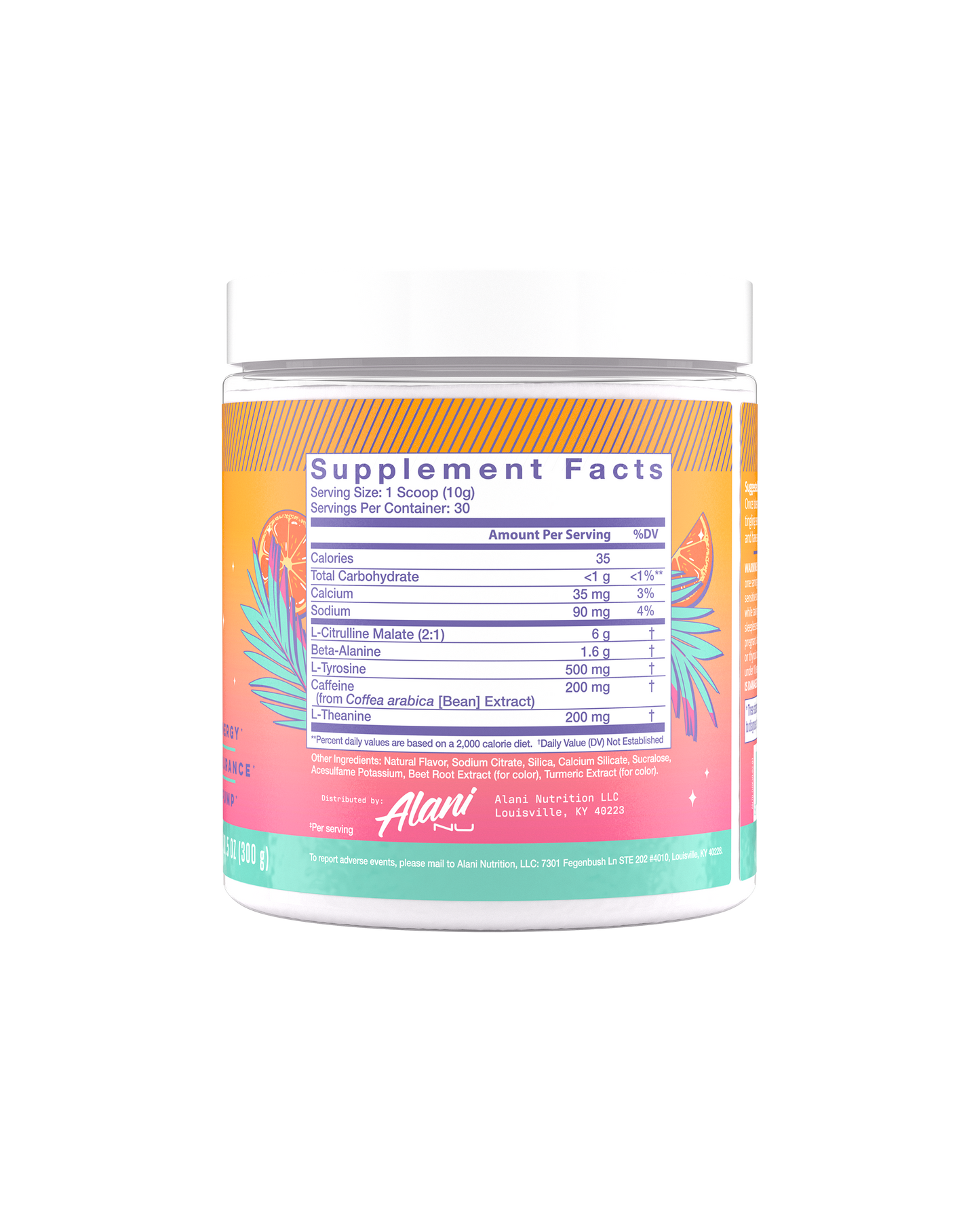 Alani Nu Orange Kiss Pre-Workout — 30 Servings