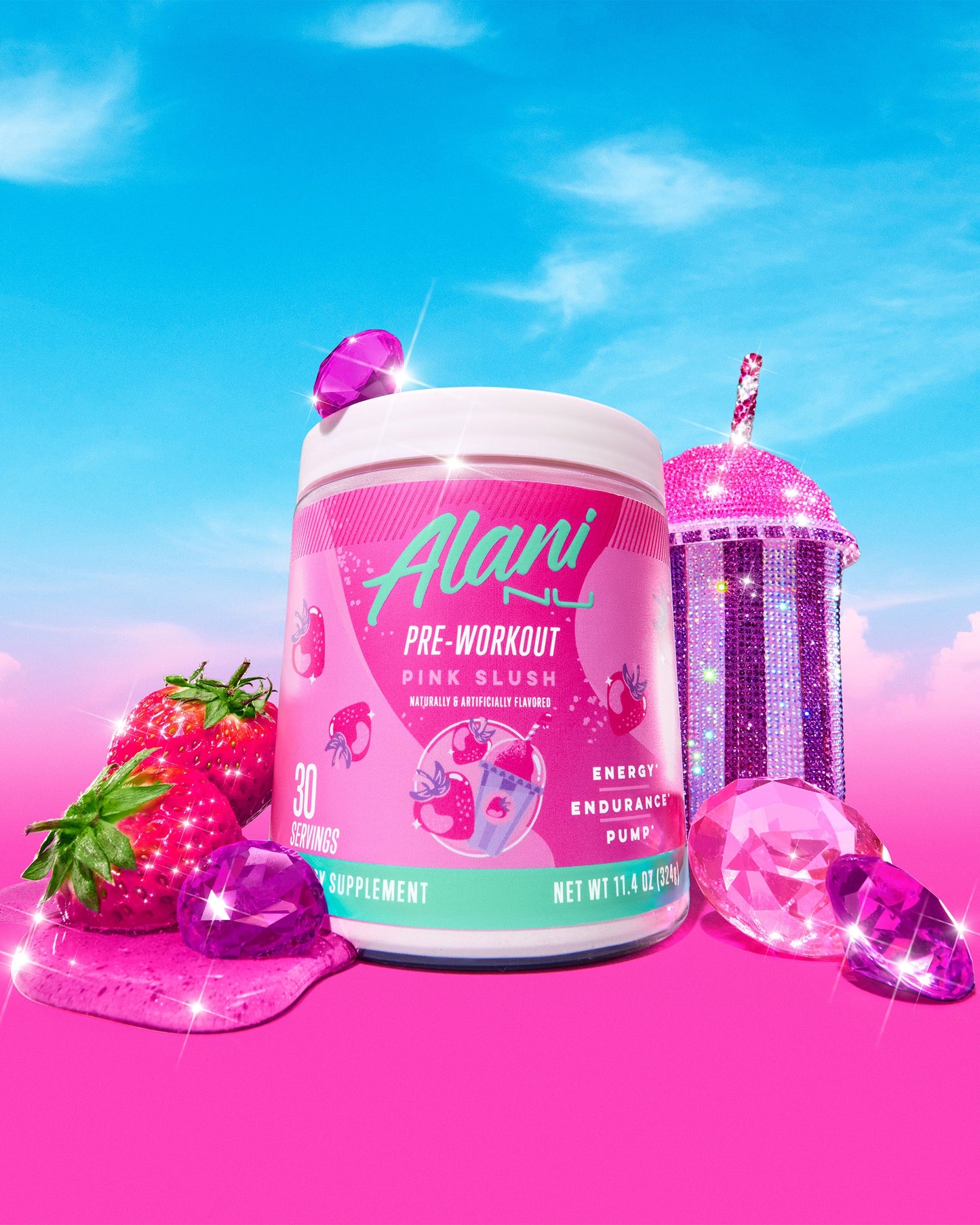 Alani Nu Pink Slush Pre-Workout — 30 Servings